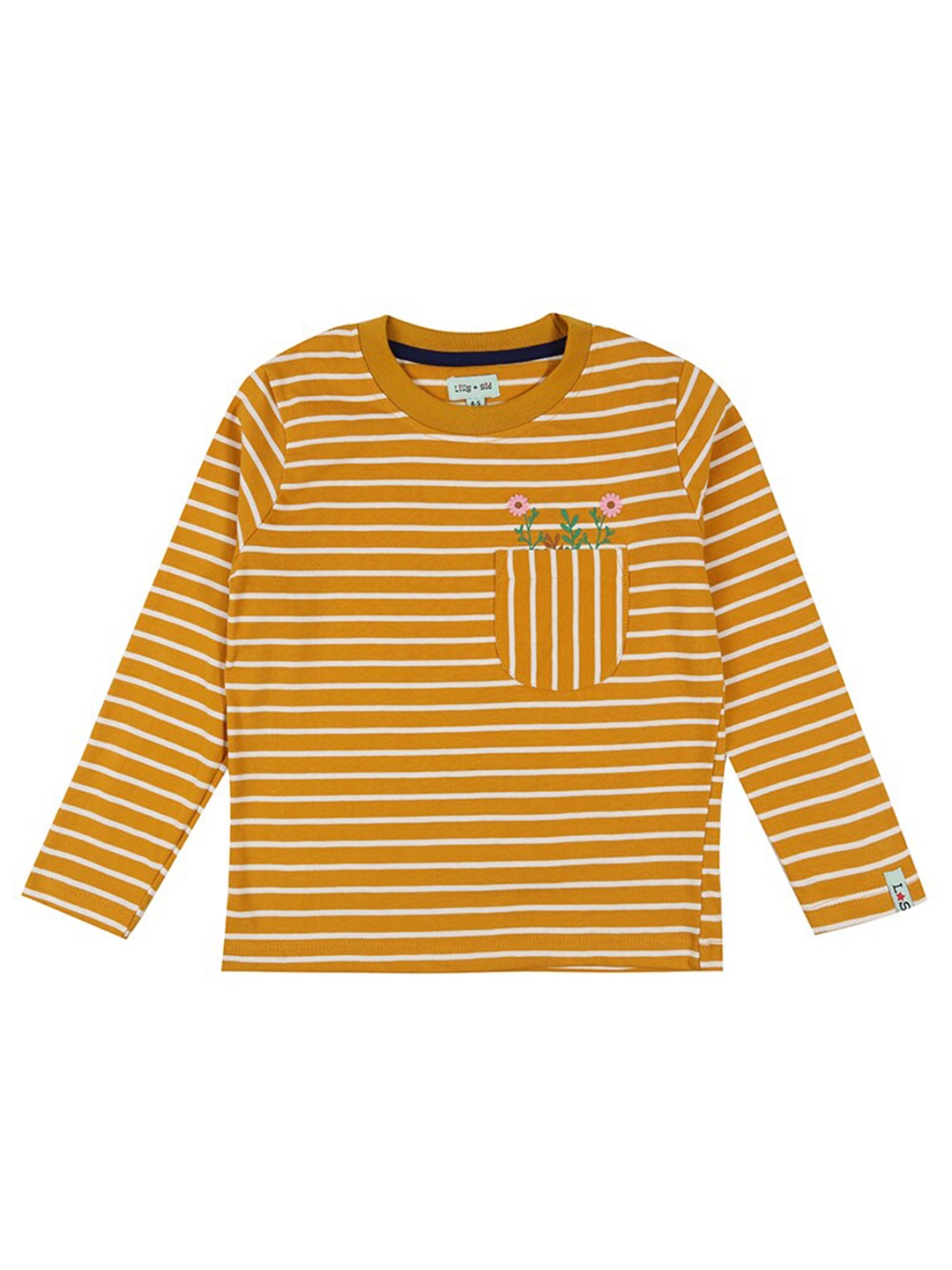 

Lilly and Sid Mustard Yellow Striped Organic Cotton Top