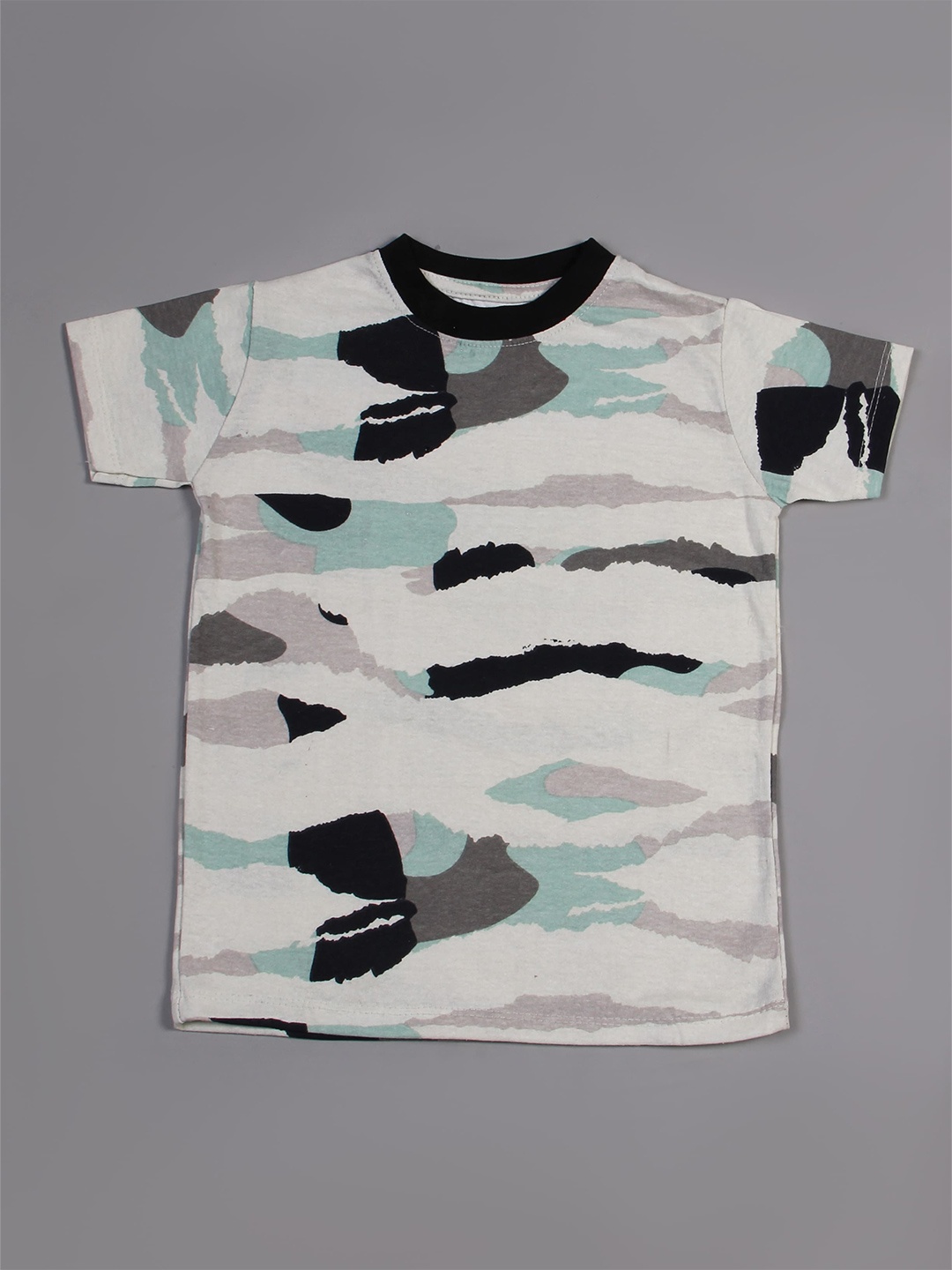 

Taatoom Boys Off White Striped V-Neck T-shirt