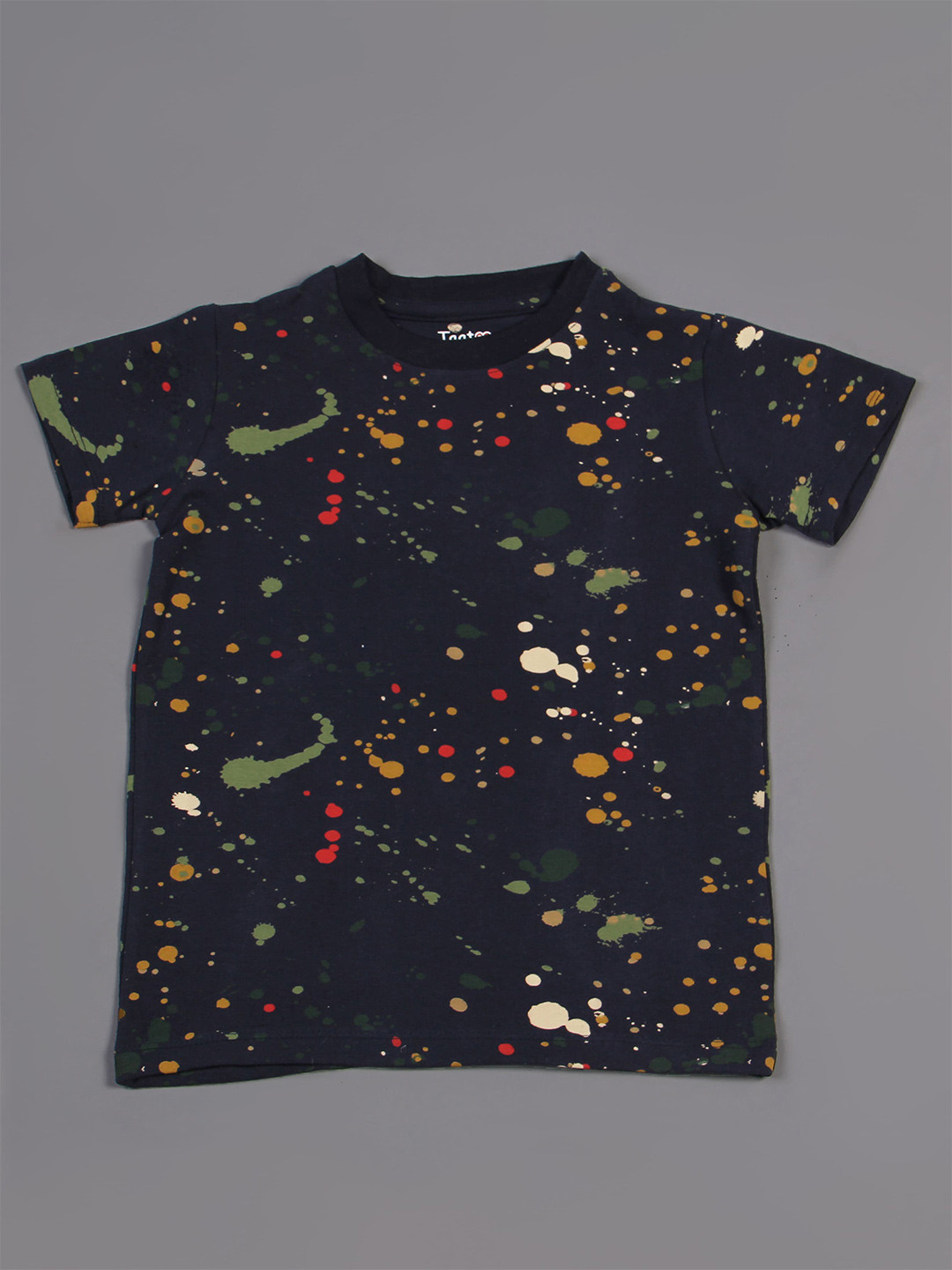 

Taatoom Boys Navy Blue Printed T-shirt