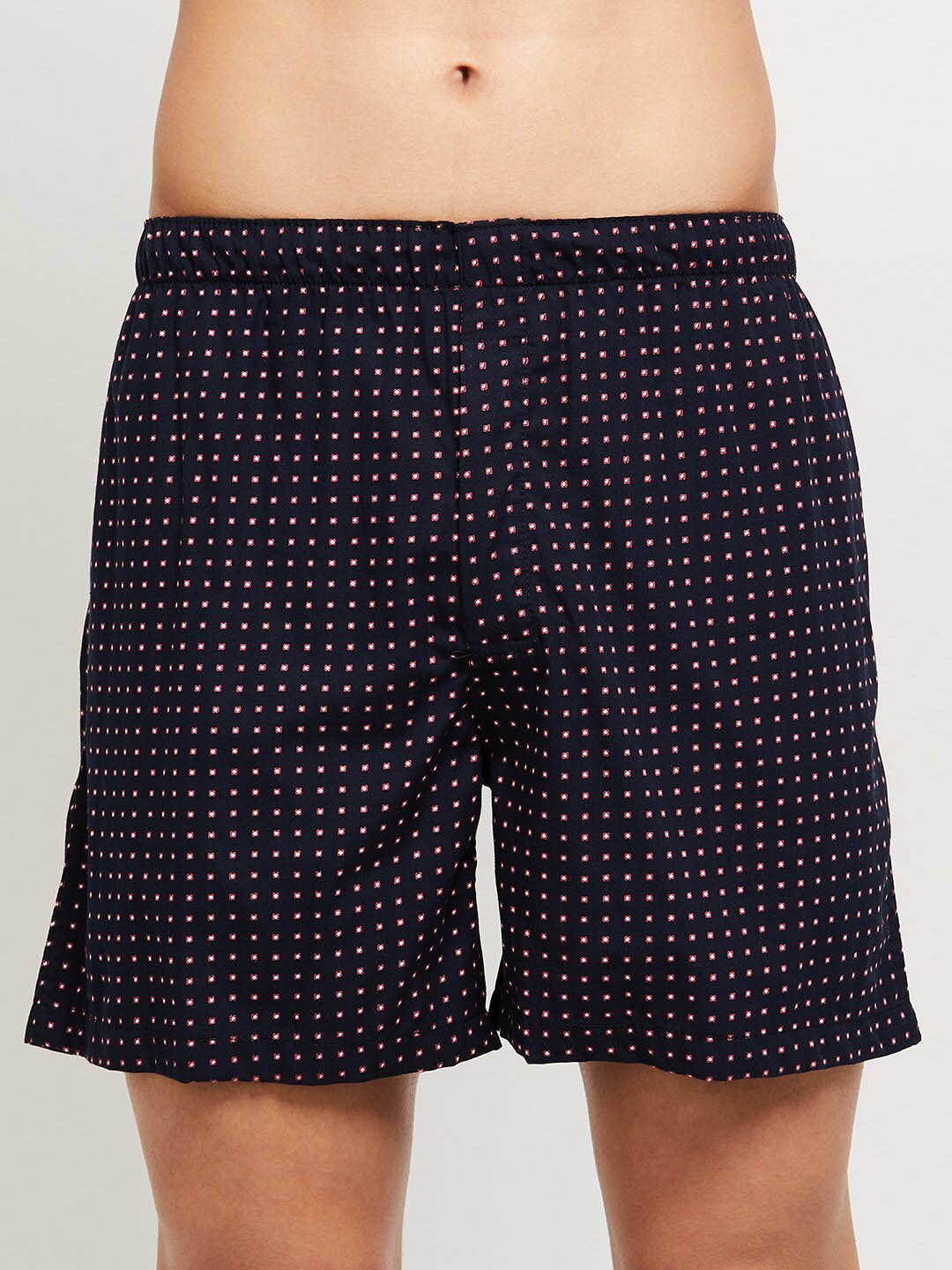 

MAX Men Navy Blue Printed Pure Cotton Boxer AW22AOBXNVY1NAVY