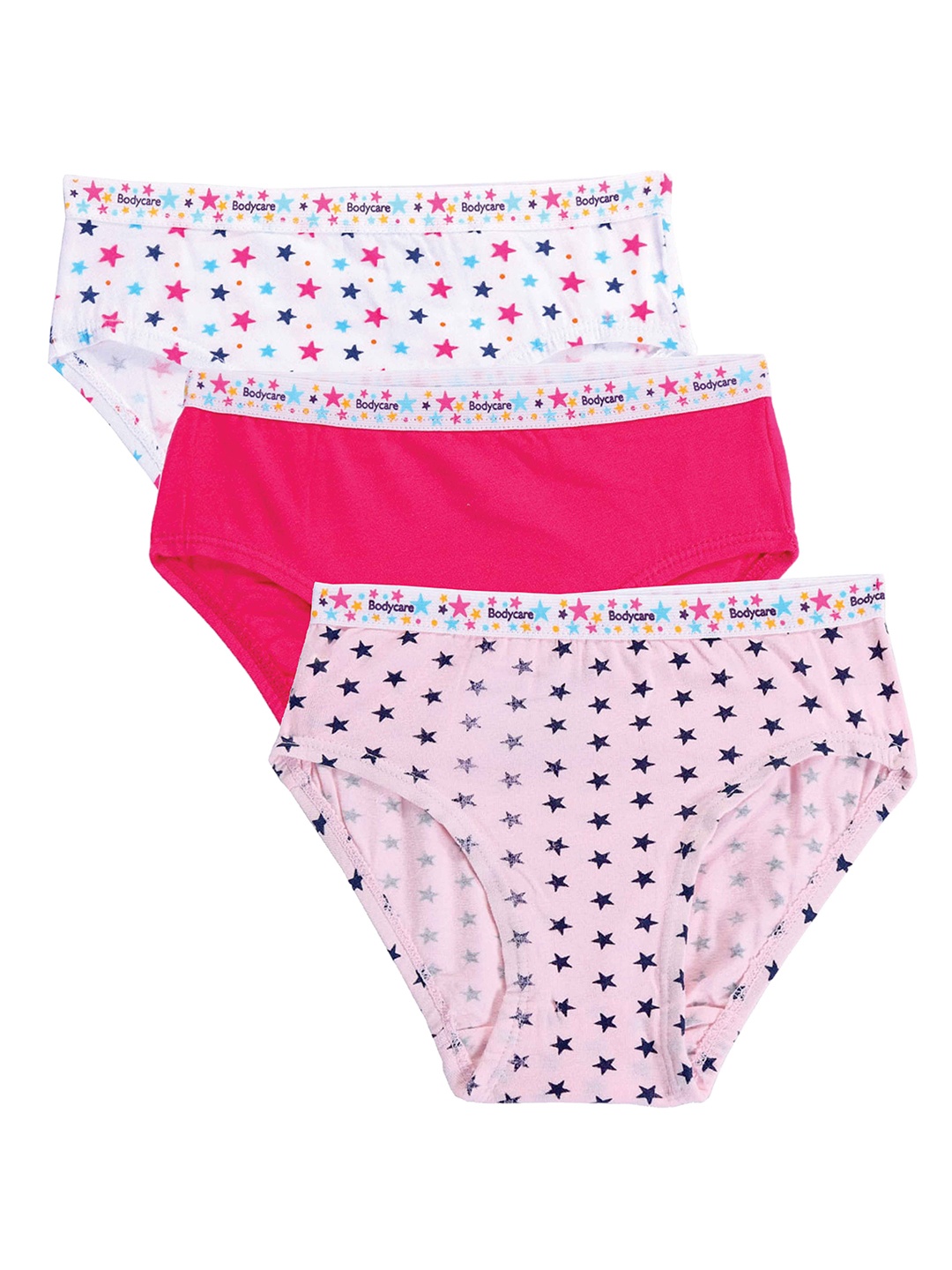 

Bodycare Kids Girls Pack Of 3 Assorted Hipster Briefs