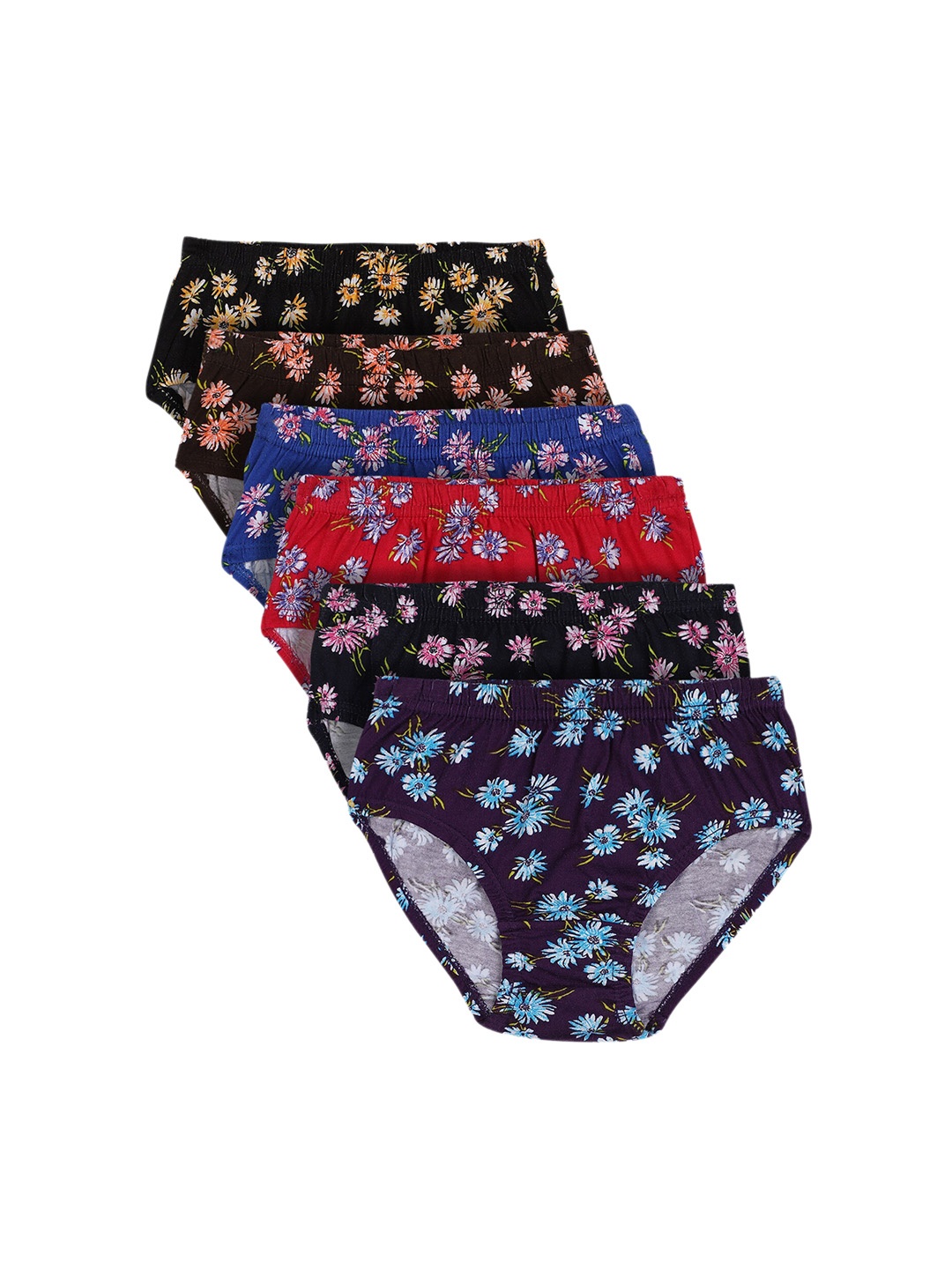 

Bodycare Kids Pack of 6 Girls Assorted Printed Hipster Briefs