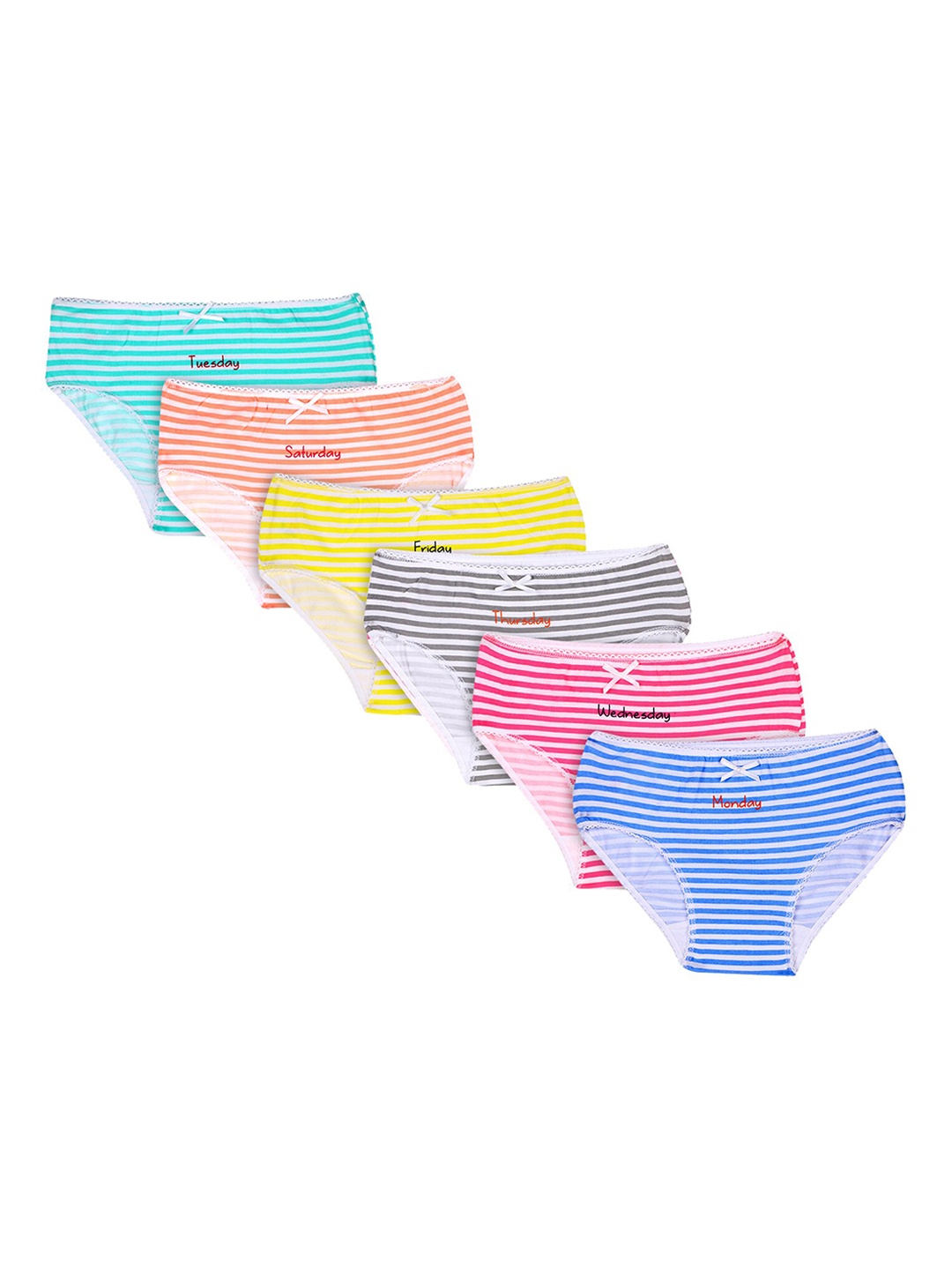 

Bodycare Kids Girls Pack Of 6 Assorted Hipster Briefs