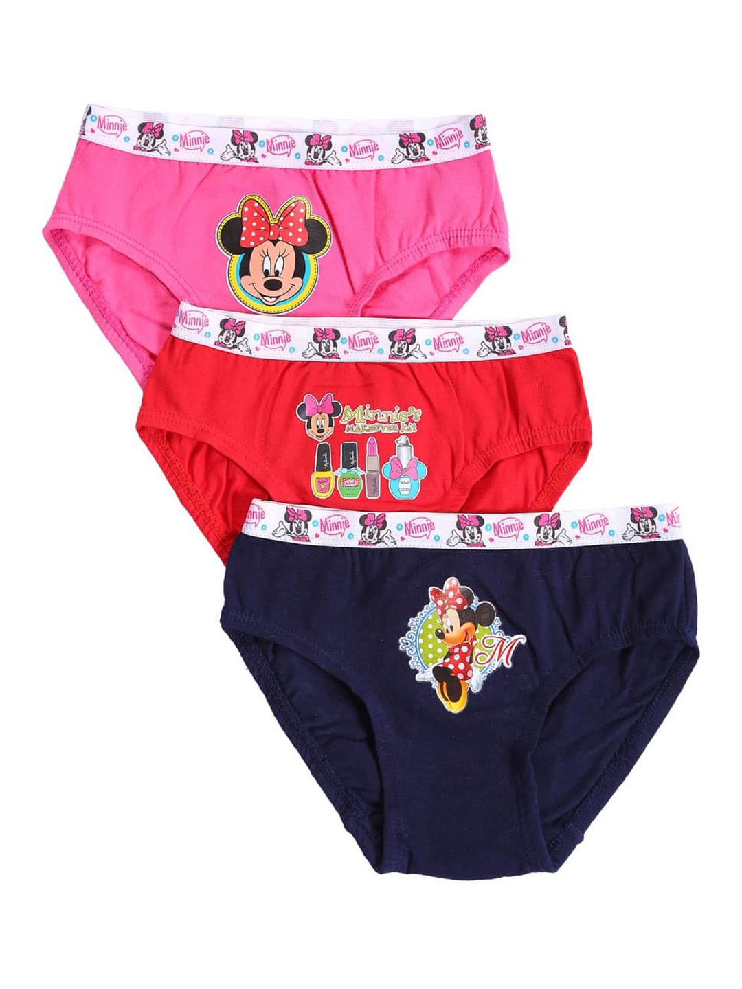 

Bodycare Kids Girls Pack Of 3 Assorted MINNIE & FRIENDS Hipster Briefs