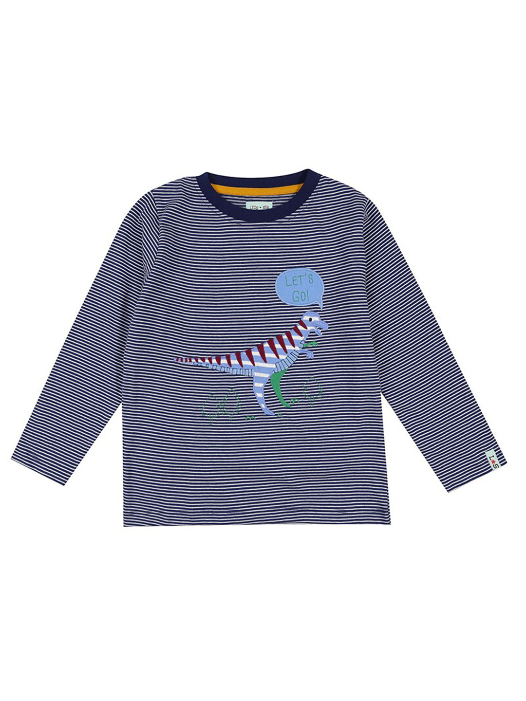 

Lilly and Sid Boys Navy Blue Striped T-shirt