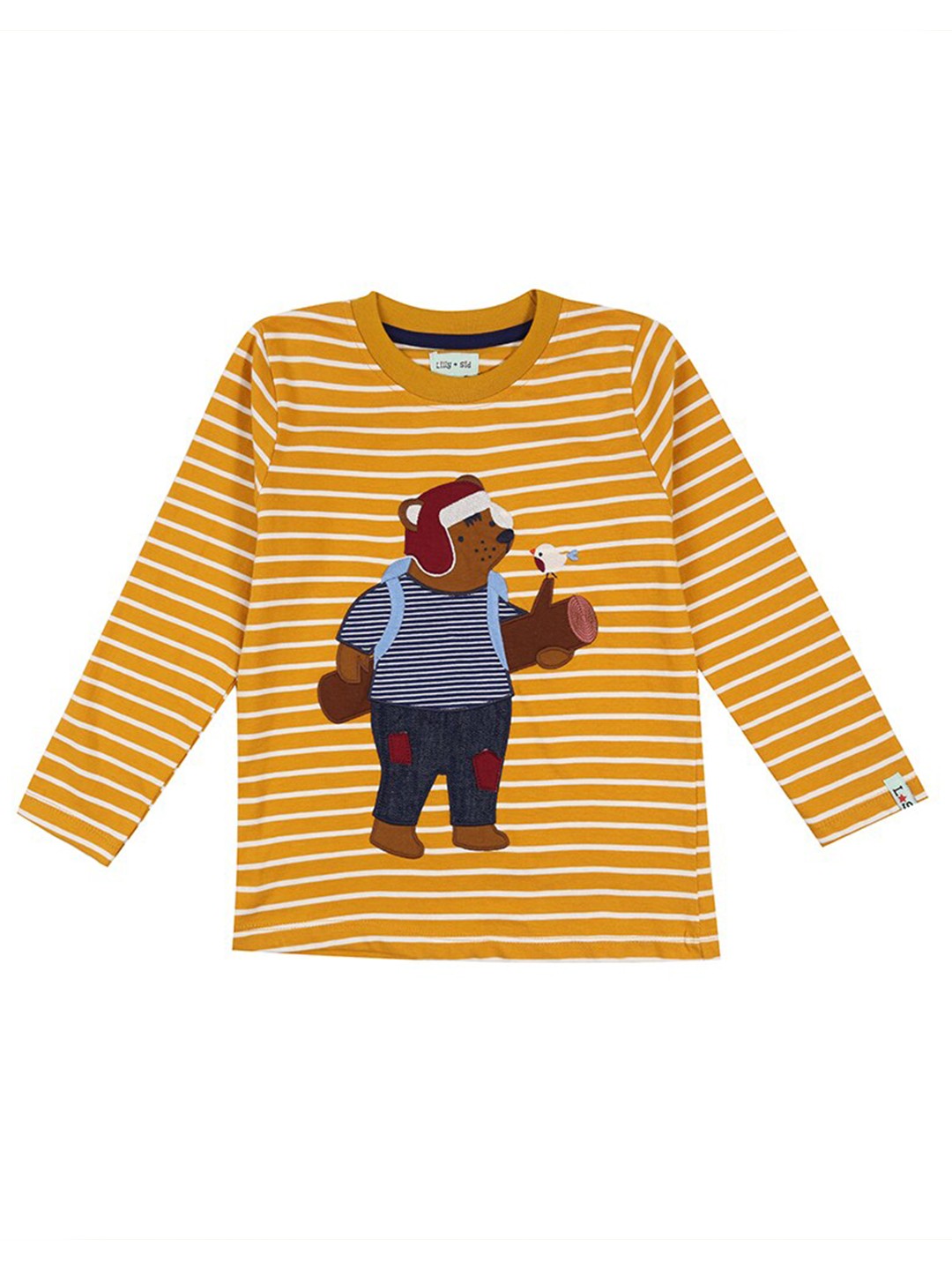 

Lilly and Sid Boys Yellow Striped T-shirt