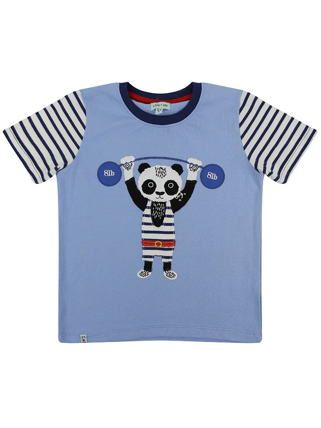 

Lilly and Sid Boys Blue & White Printed T-shirt