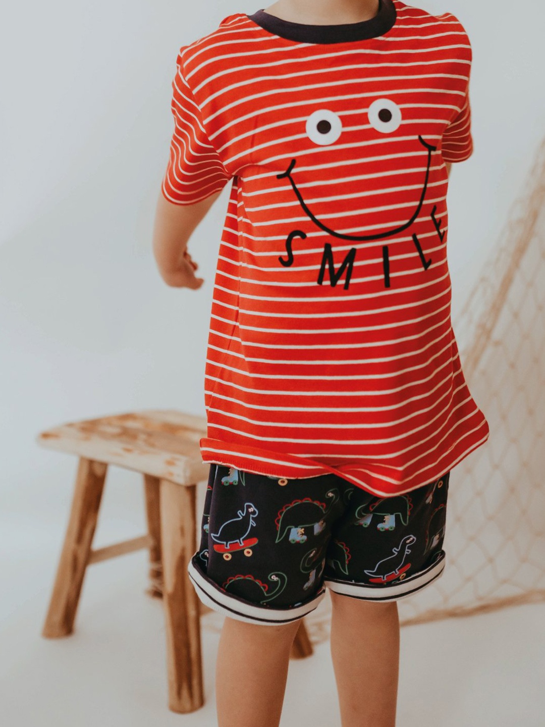 

Lilly and Sid Boys Red Striped T-shirt