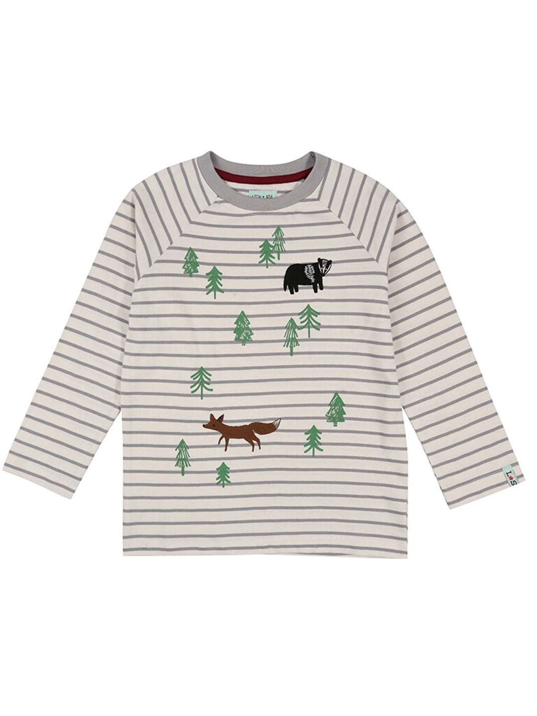 

Lilly and Sid Boys Grey Striped T-shirt