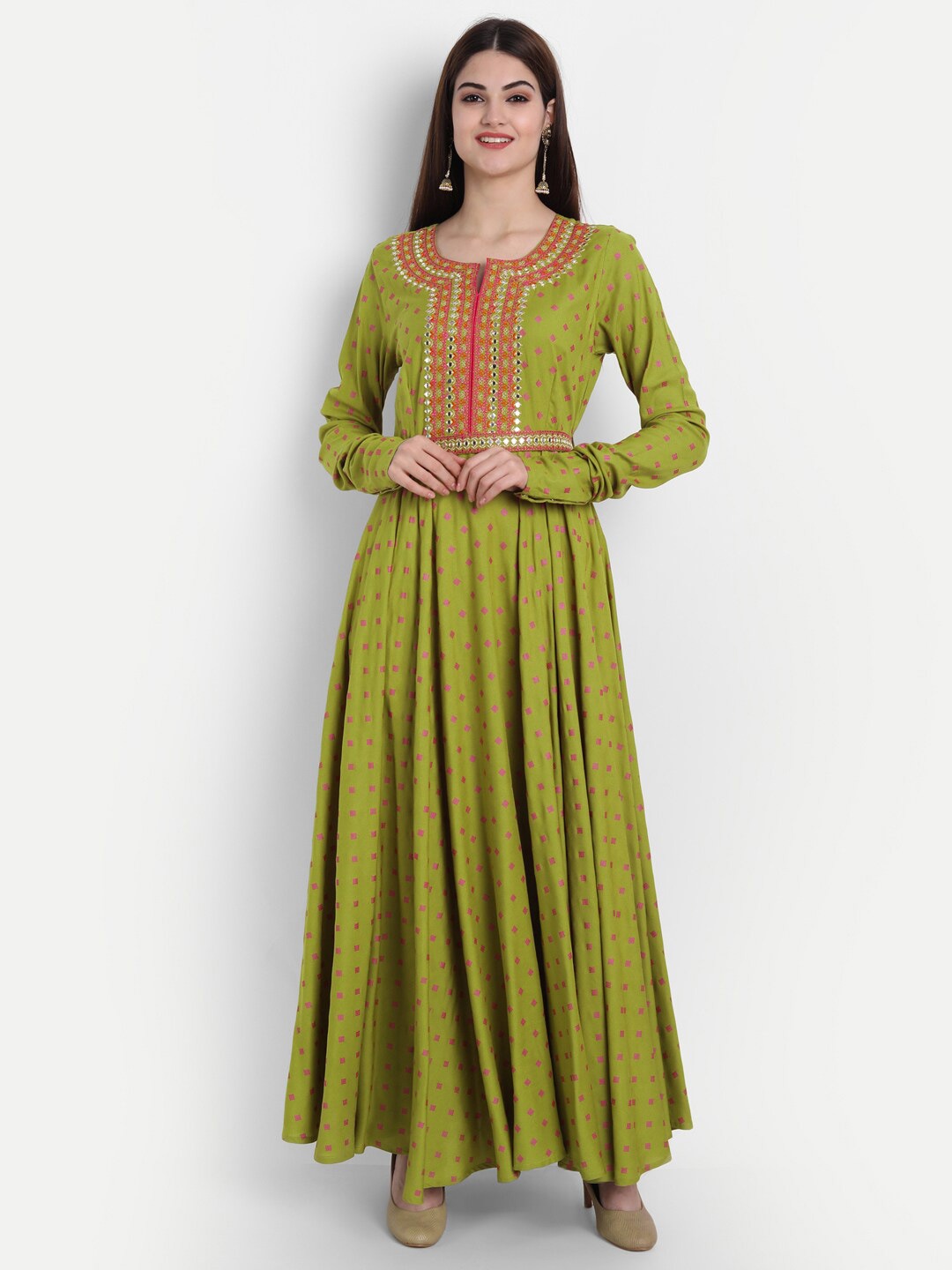 

SUTI Olive Green Maxi Dress