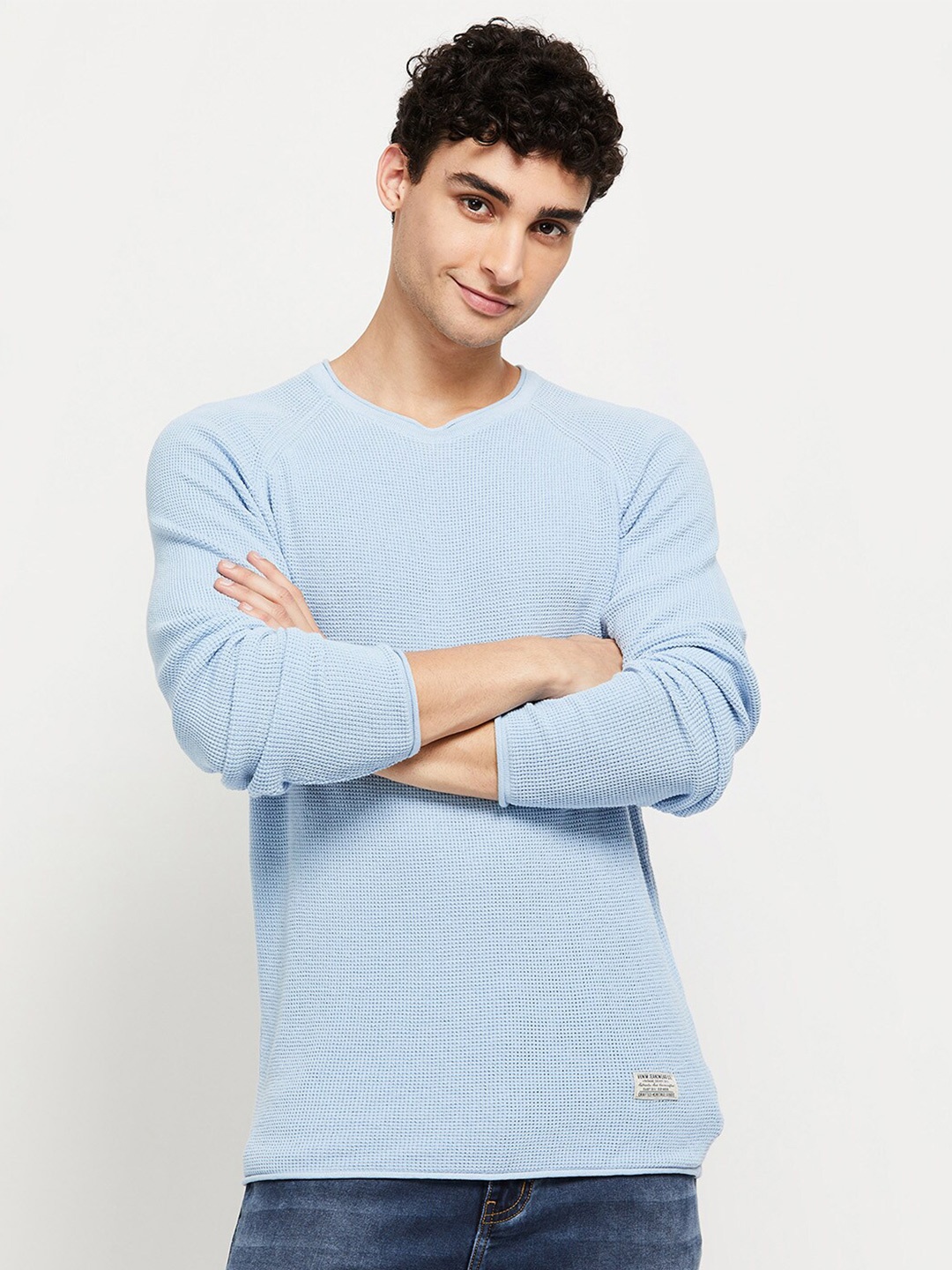 

max Men Blue Pullover
