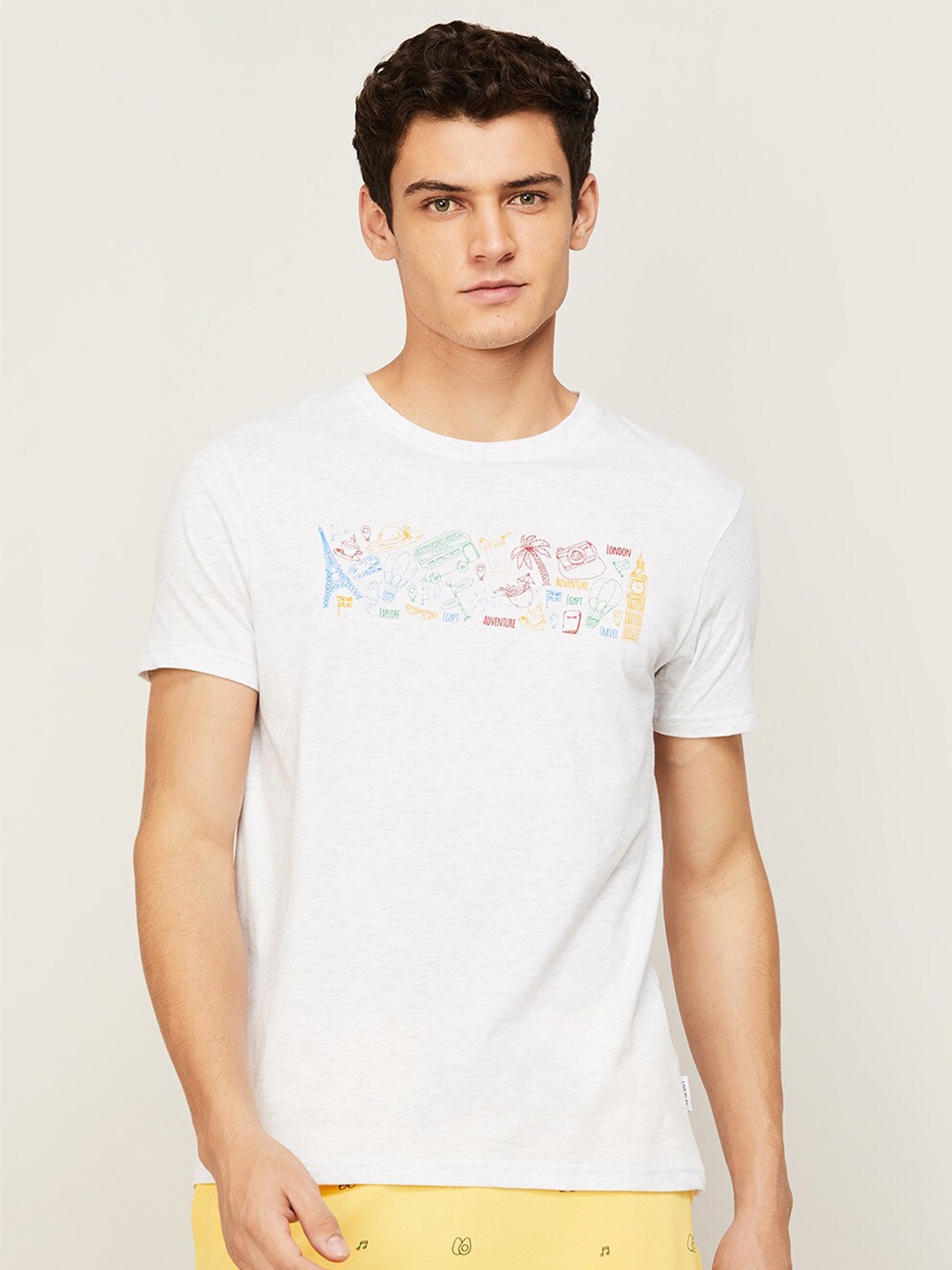 

Fame Forever by Lifestyle Men White Printed T-shirt