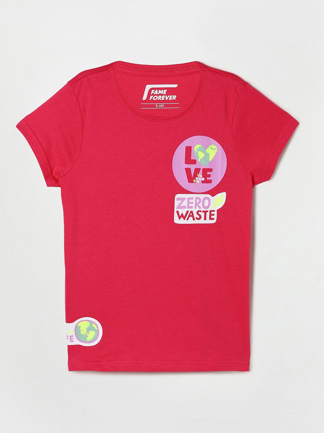 

Fame Forever by Lifestyle Girls Fuchsia Printed T-shirt