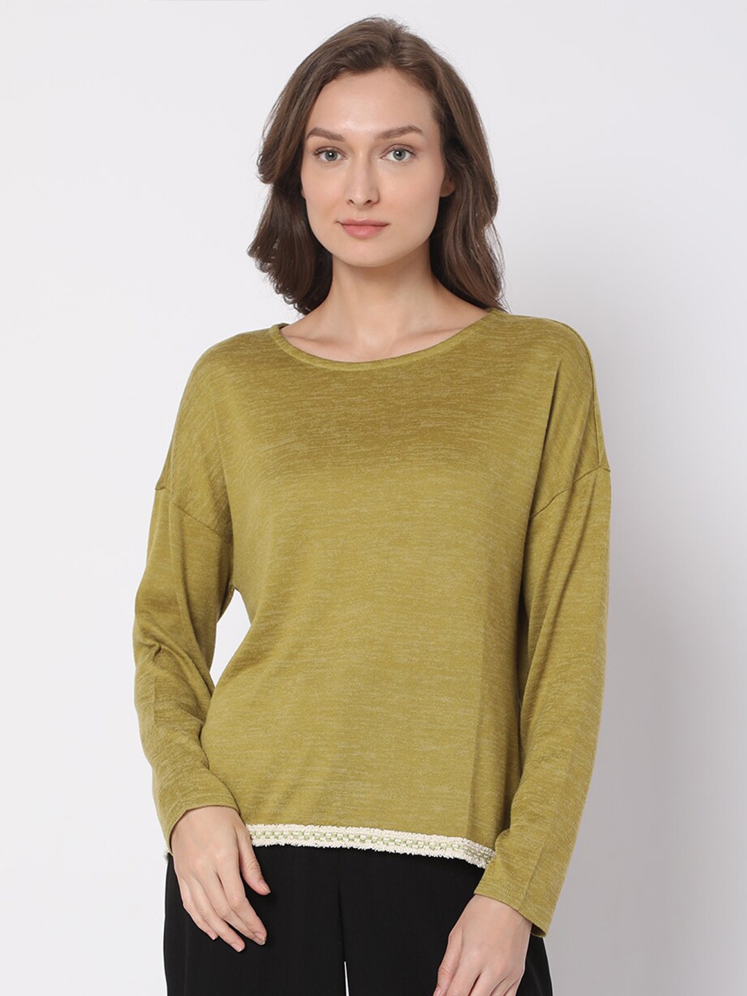 

Vero Moda Olive Green Women Top