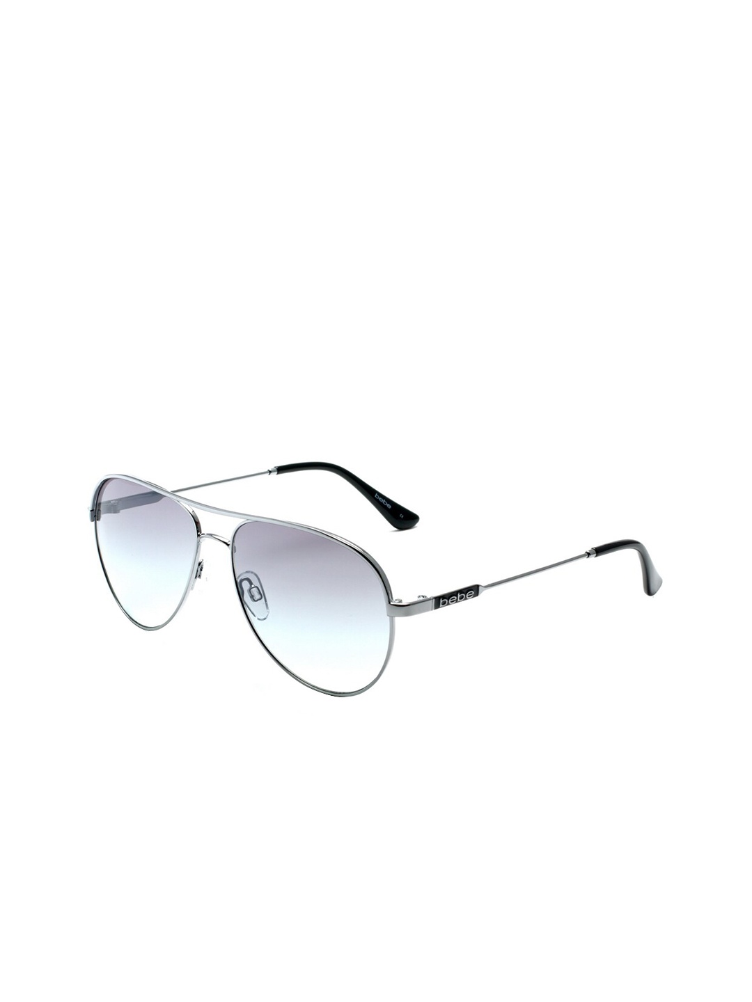 

bebe Women Green Lens & Silver-Toned Aviator Sunglasses UV Protected Lens Bebe 3042 C2 S