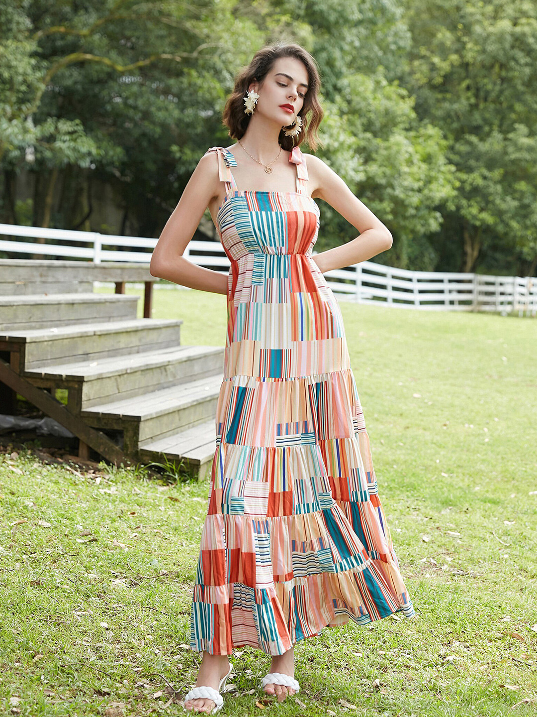 

URBANIC Women Multicoloured Maxi Dress, Multi