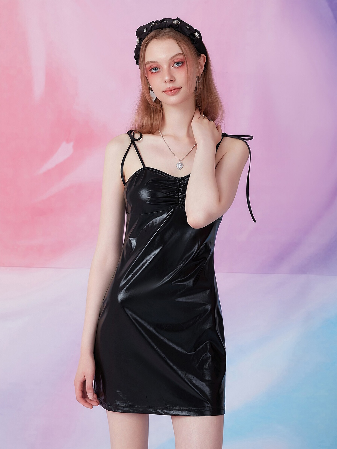

URBANIC Black Sheath Dress