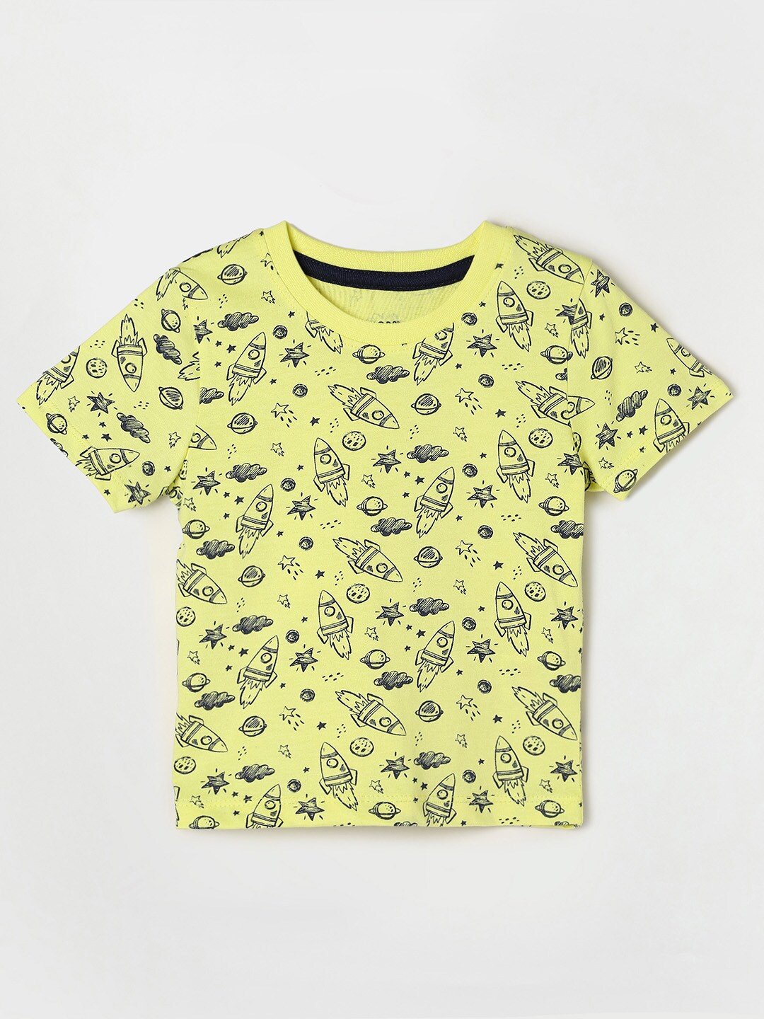 

Juniors by Lifestyle Boys Yellow Printed T-shirt