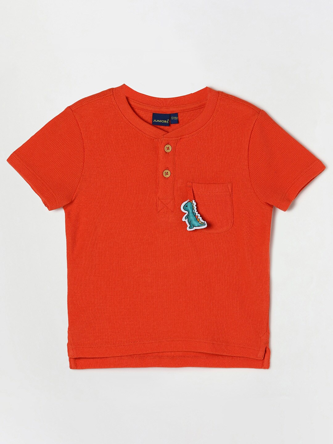 

Juniors by Lifestyle Boys Orange Henley Neck T-shirt