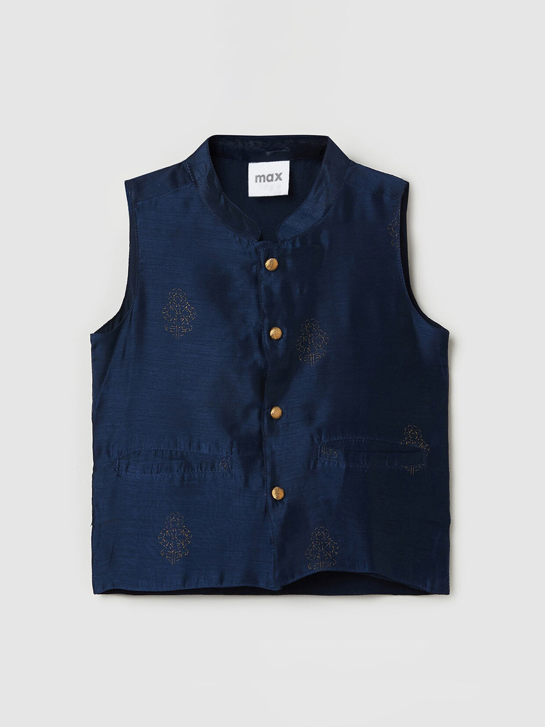 

max Boys Blue Crop Tailored Jacket