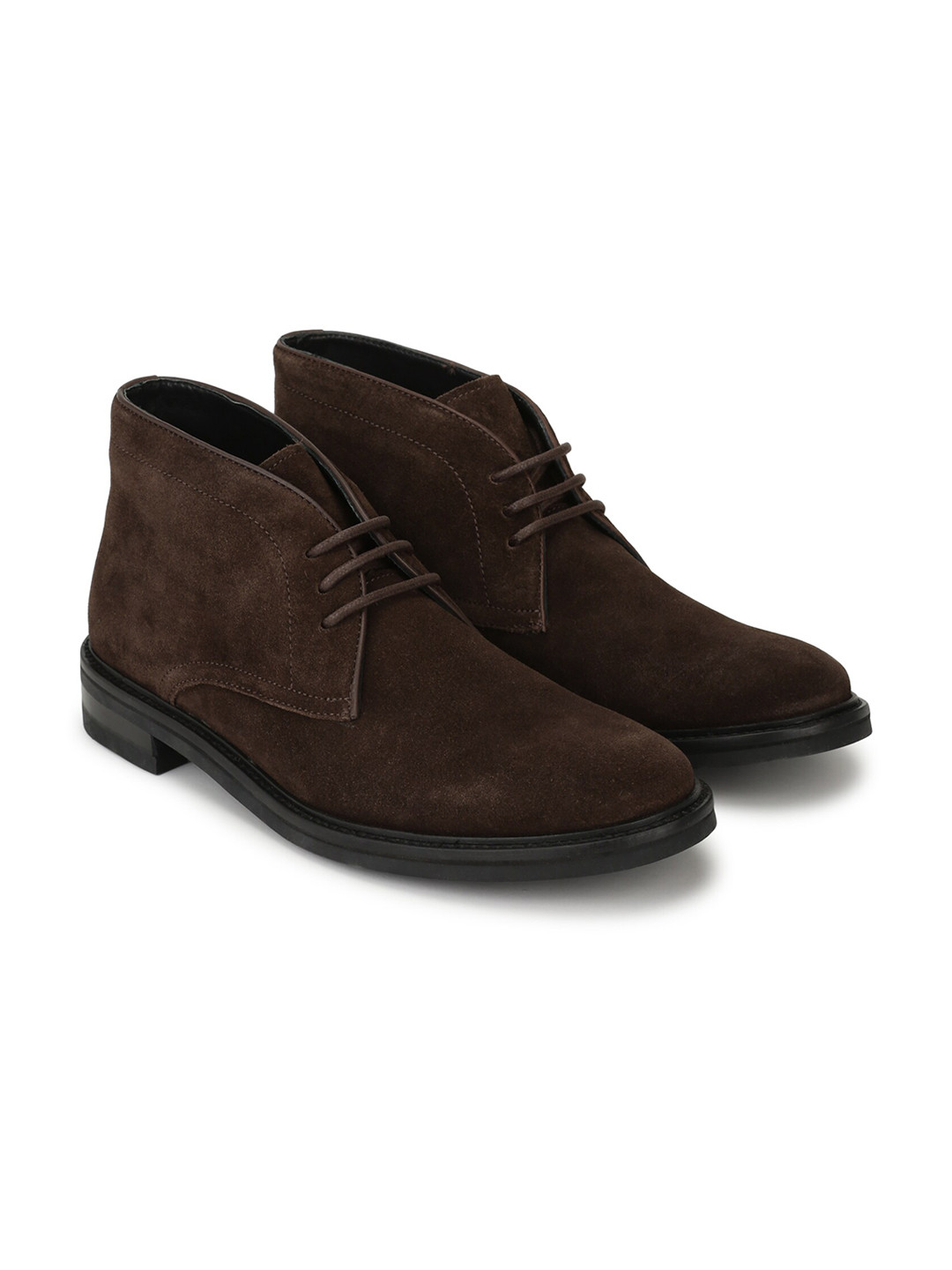 

Ted Baker Men Black Solid Leather Boots