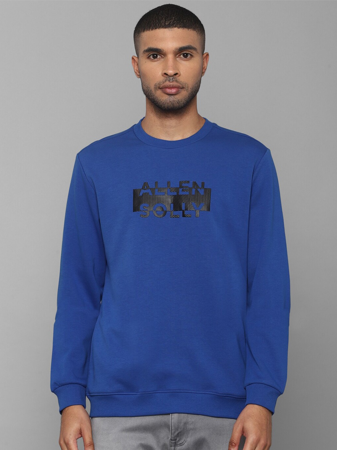 

Allen Solly Men Blue Printed Sweatshirt