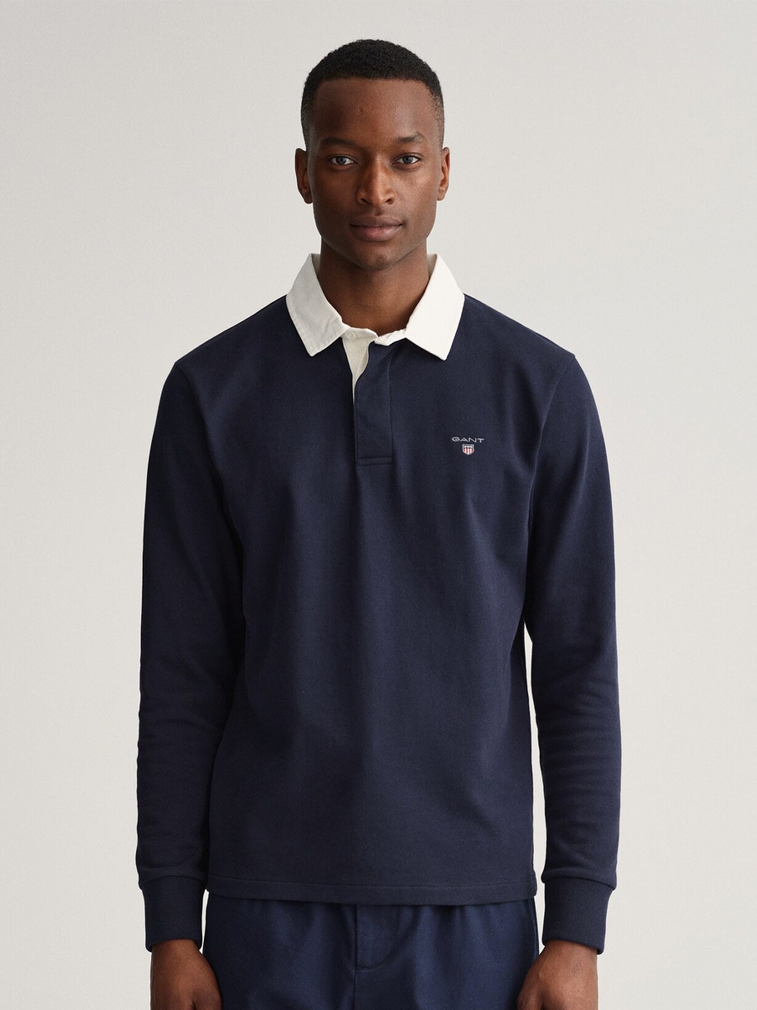 

GANT Men Blue Polo Collar T-shirt
