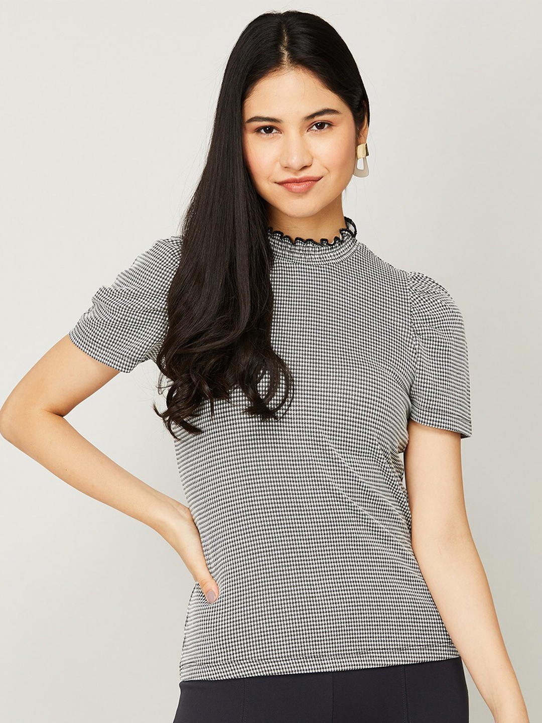 

CODE by Lifestyle Grey Striped Top