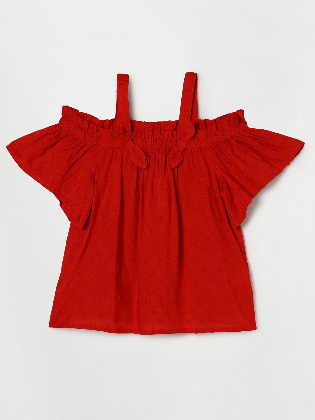 

Fame Forever by Lifestyle Girls Red Bardot Top