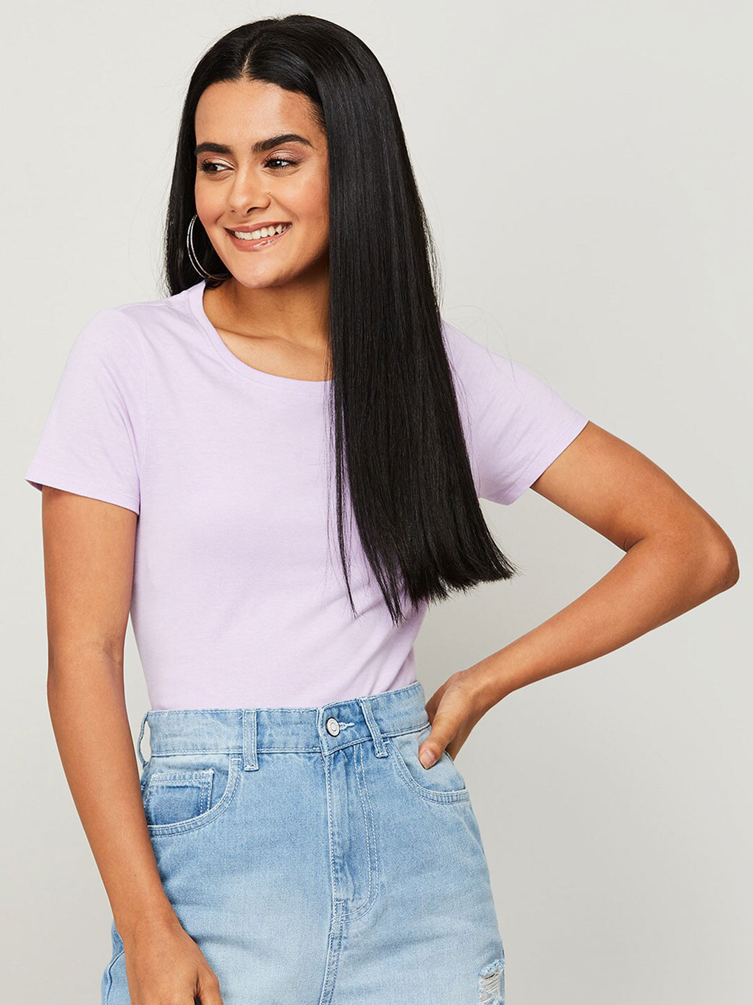 

Fame Forever by Lifestyle Purple Pure Cotton Top