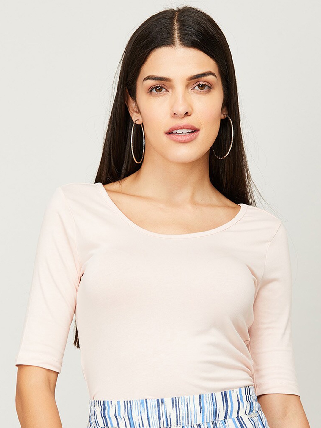 

Ginger by Lifestyle Beige Crop Top