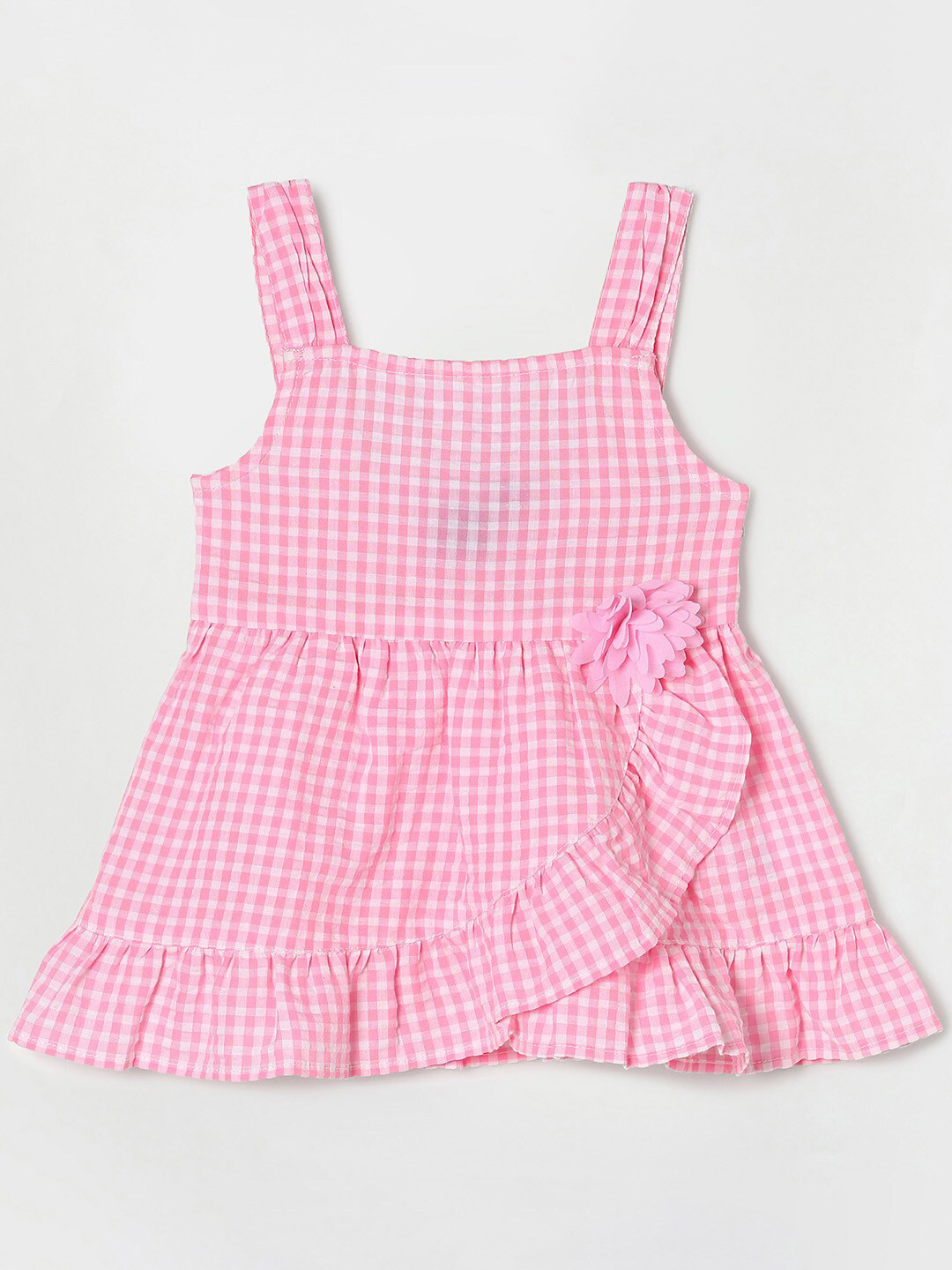 

Juniors by Lifestyle Pink Checked Mini Dress