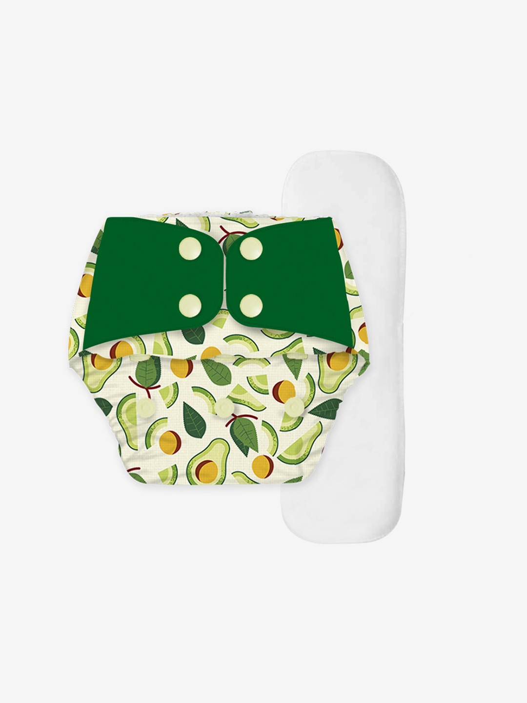 

Snugkins Infant Cloth Diaper + 1 Wet-Free Microfiber Terry Soaker, Cream