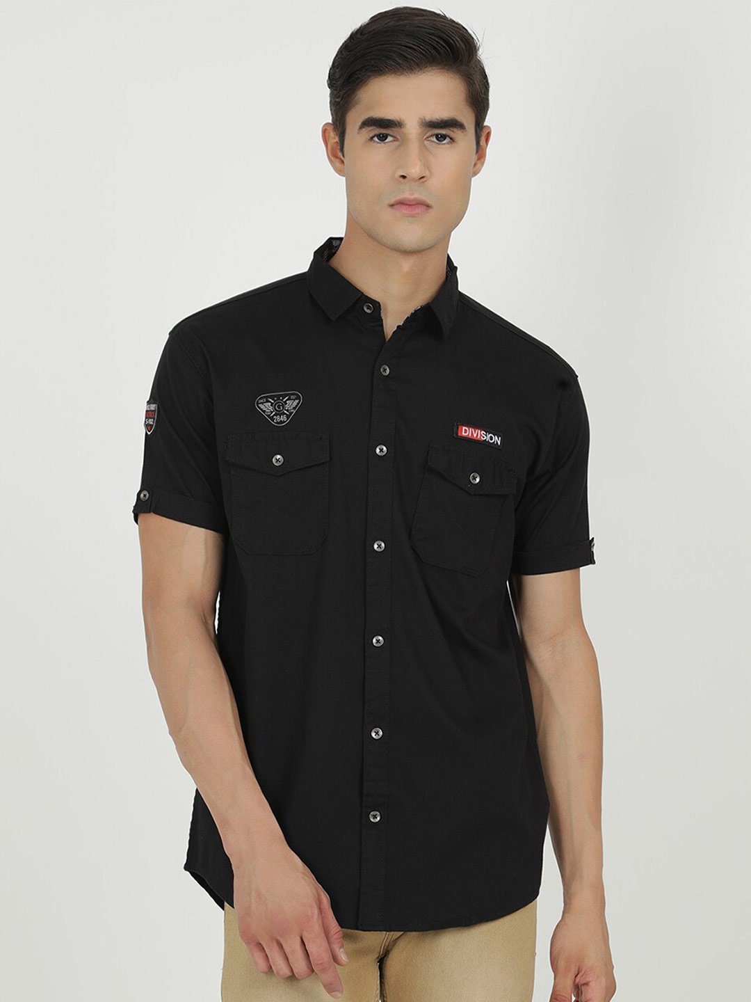 

V2 Value & Variety Men Black Solid Casual Shirt