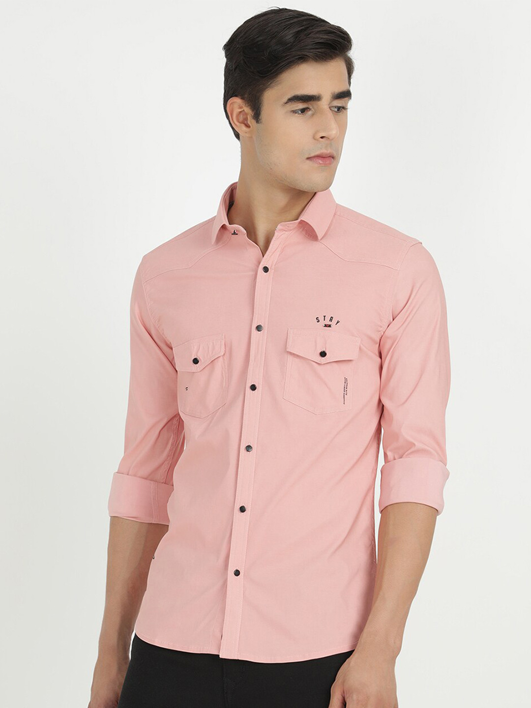 

V2 Value & Variety Men Pink Casual Shirt
