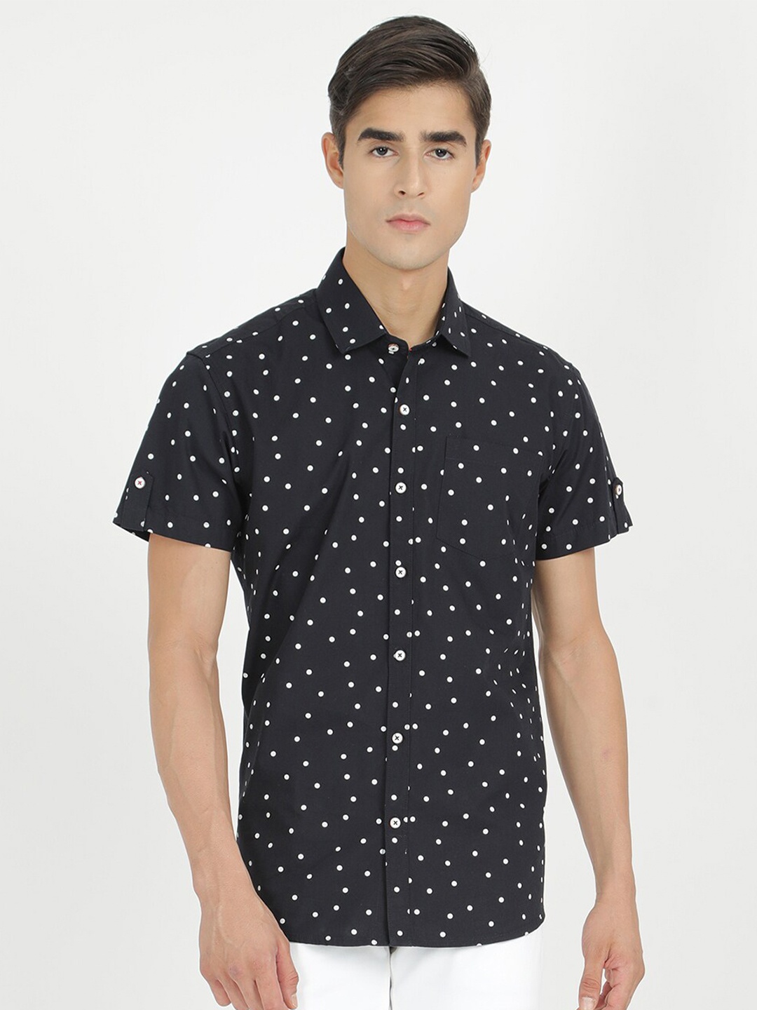 

V2 Value & Variety Men Blue Printed Casual Shirt
