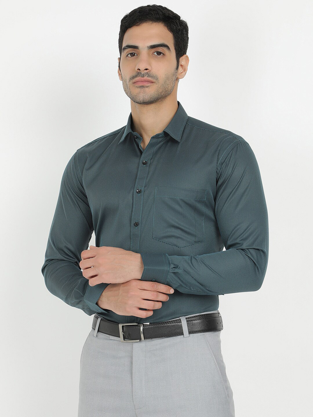 

V2 Value & Variety Men Blue Printed Formal Shirt
