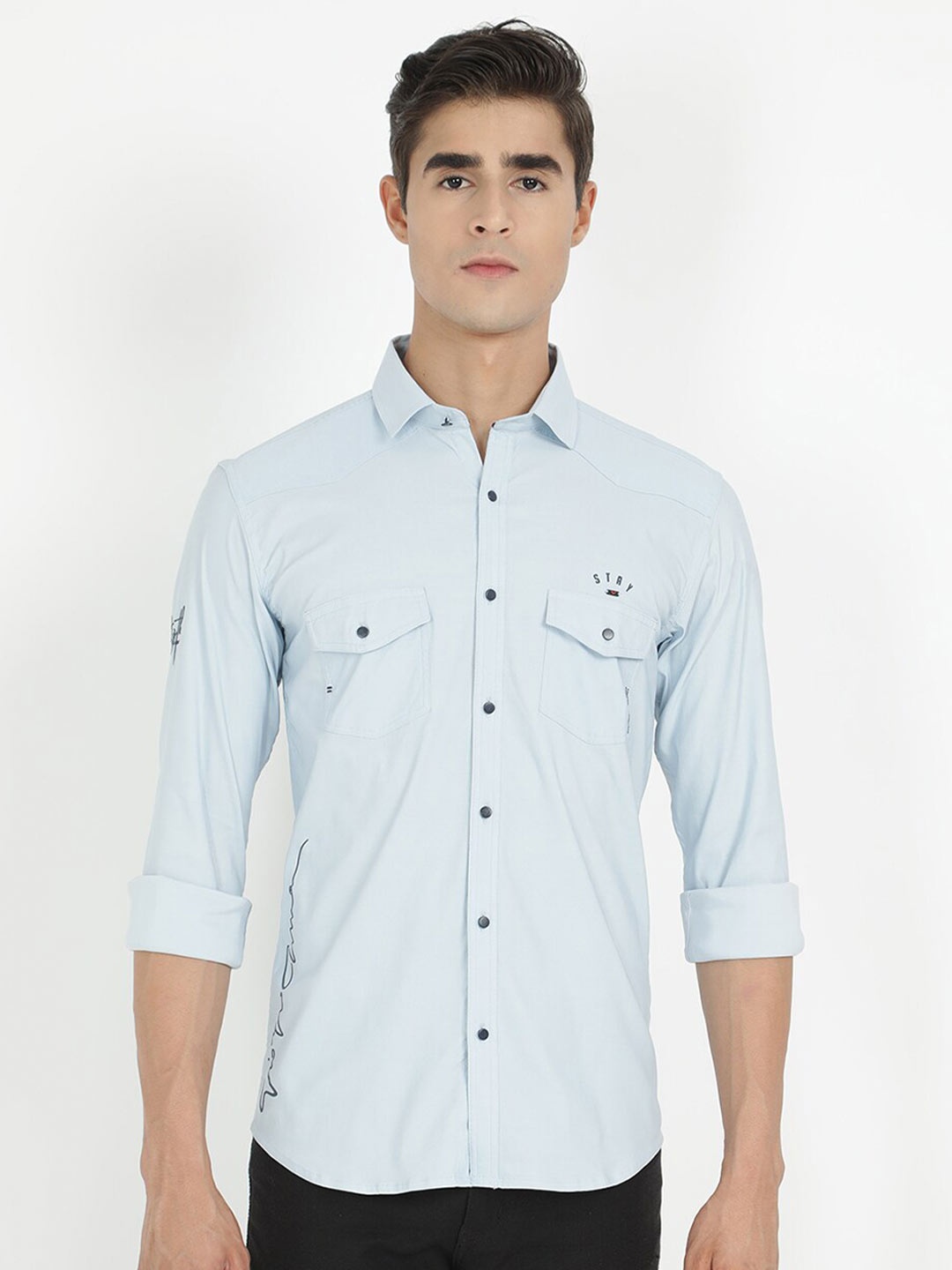 

V2 Value & Variety Men Blue Casual Shirt
