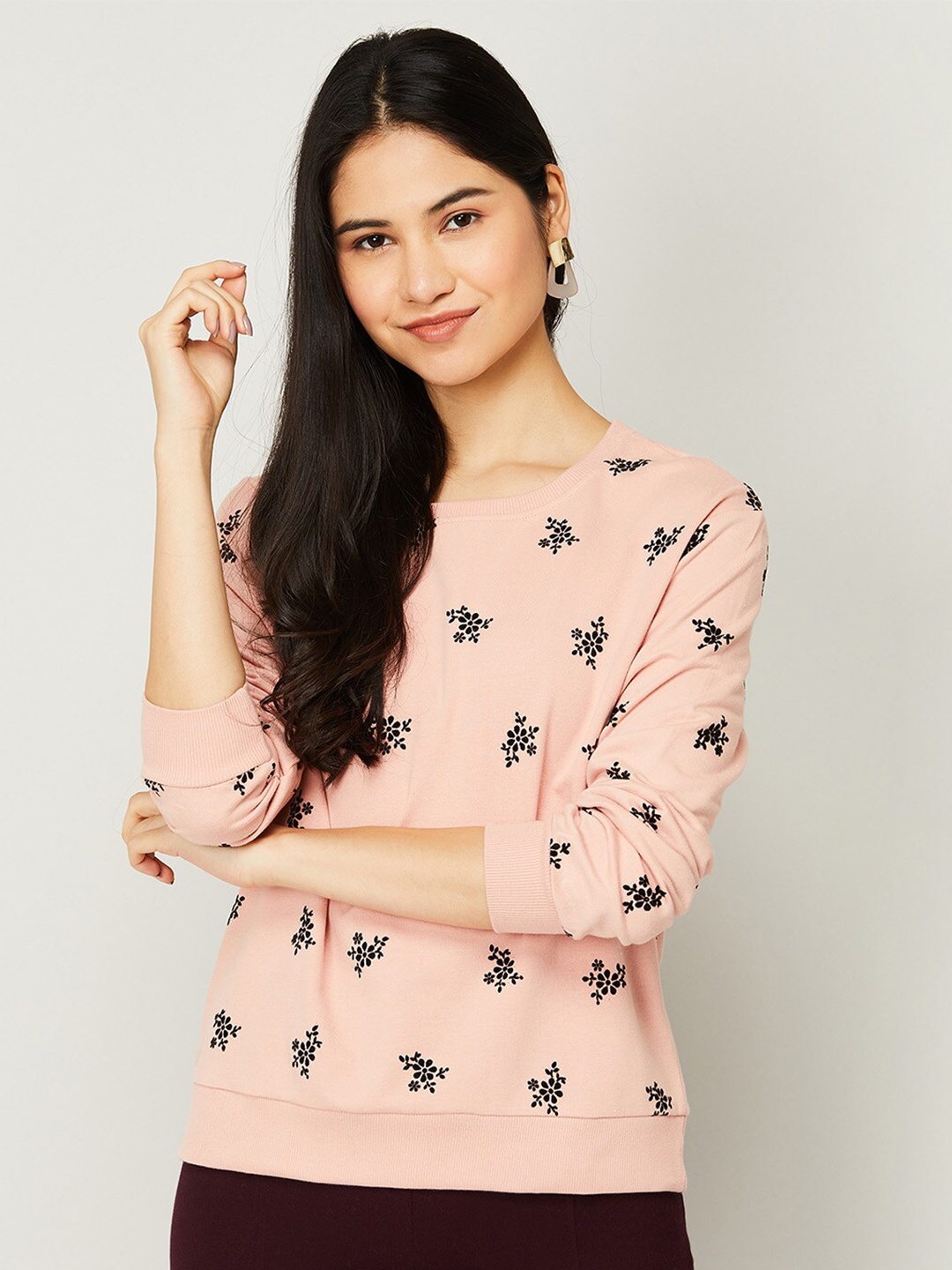 

Fame Forever by Lifestyle Women Pink Printed Sweatshirt
