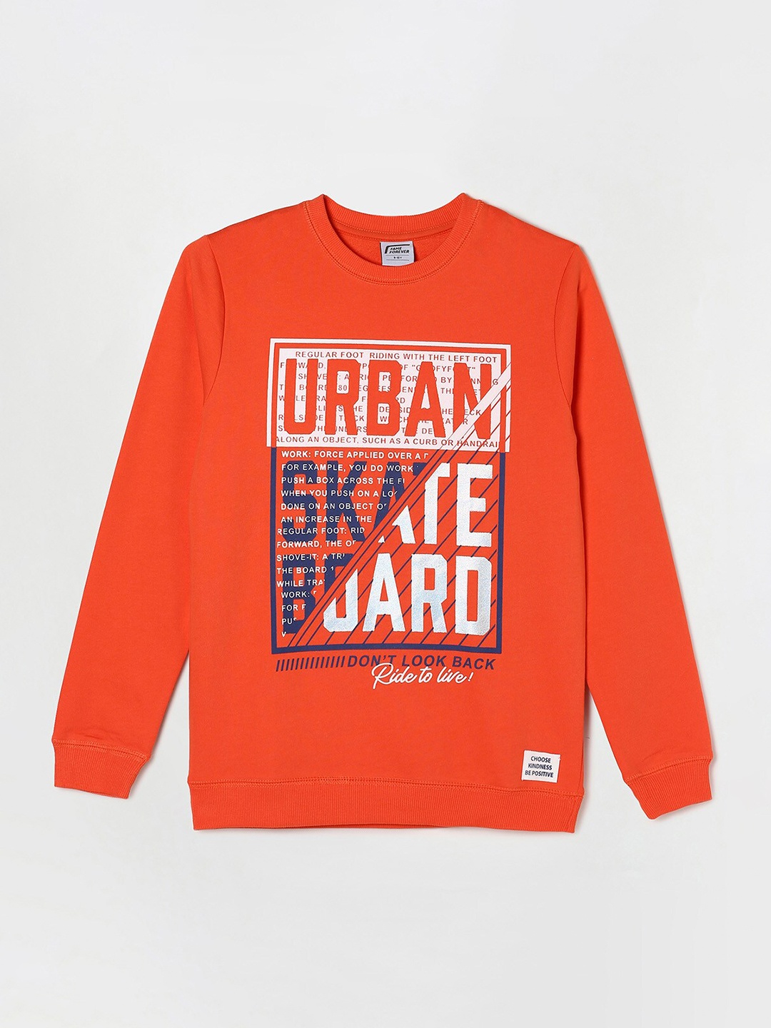 

Fame Forever by Lifestyle Boys Orange Printed Sweatshirt