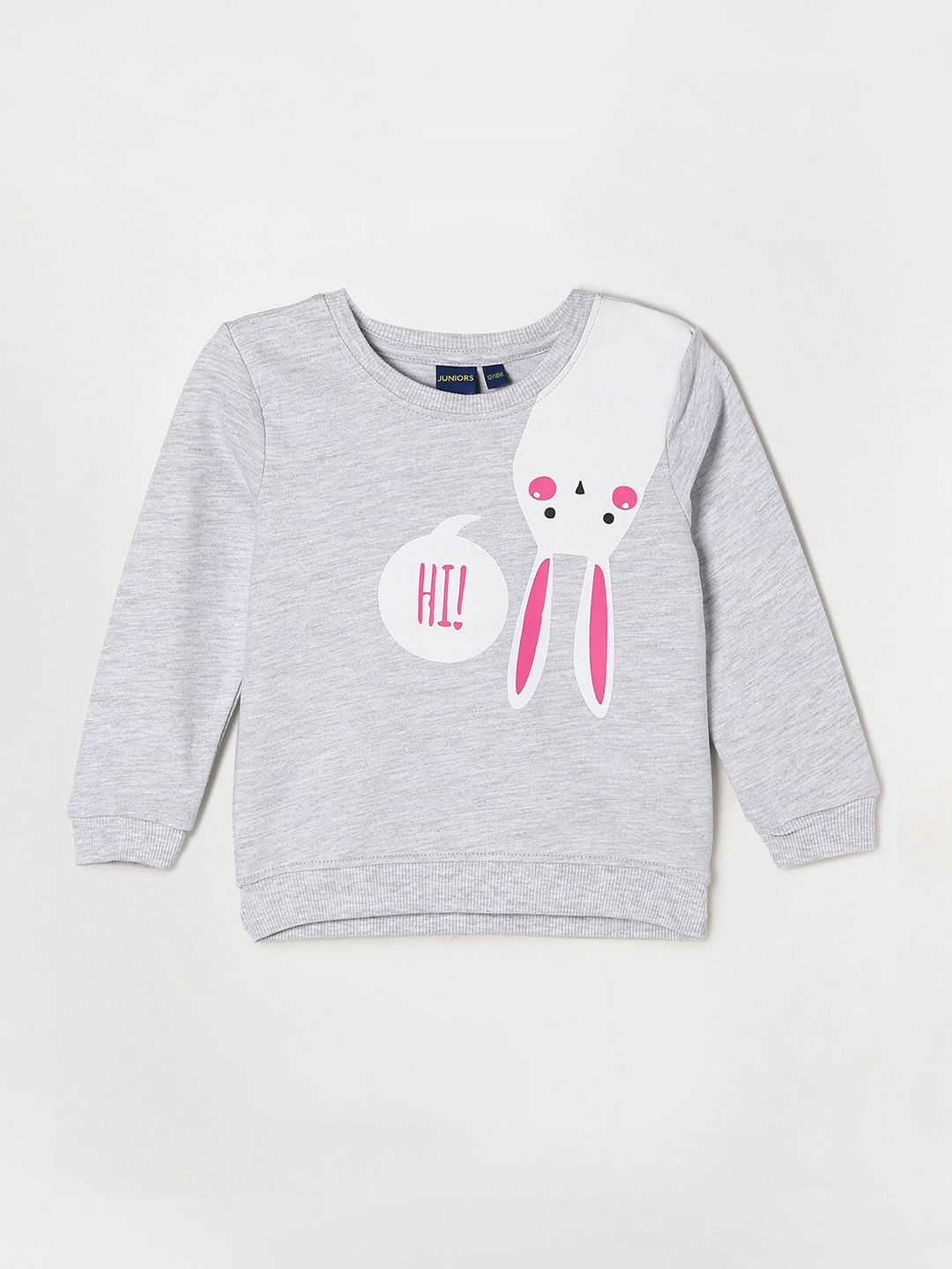 

Juniors by Lifestyle Girls Grey Printed Sweatshirt