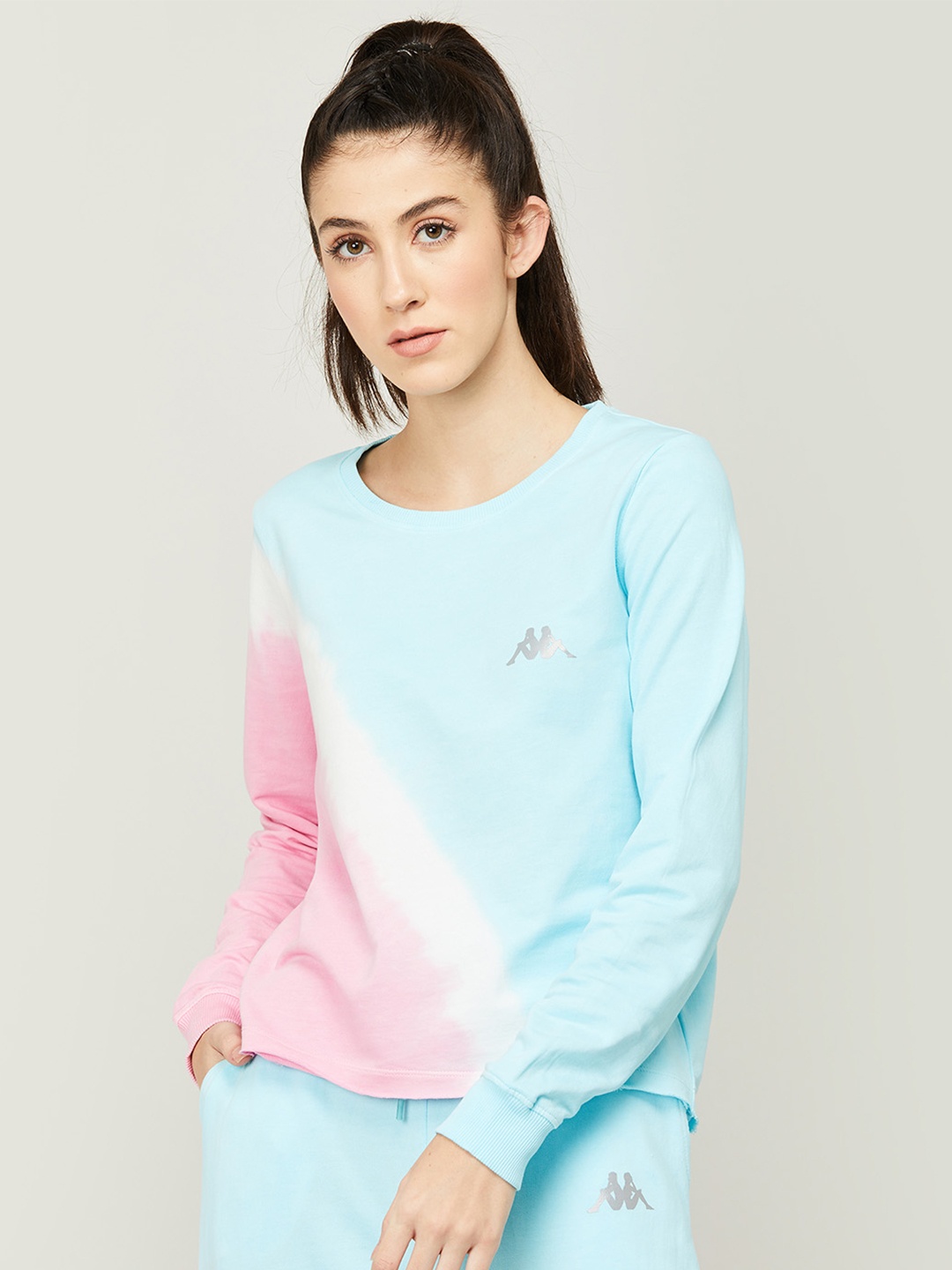 

Kappa Women Blue Women Cotton Sweatshirt