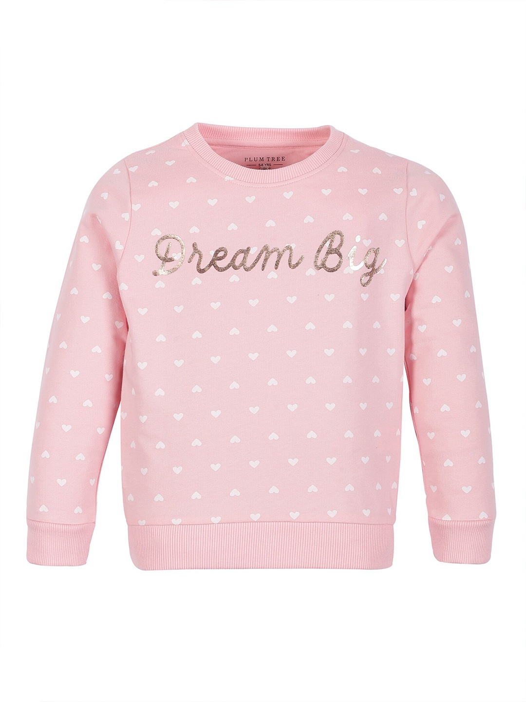 

PLUM TREE Girls Pink Printed Sweatshirt