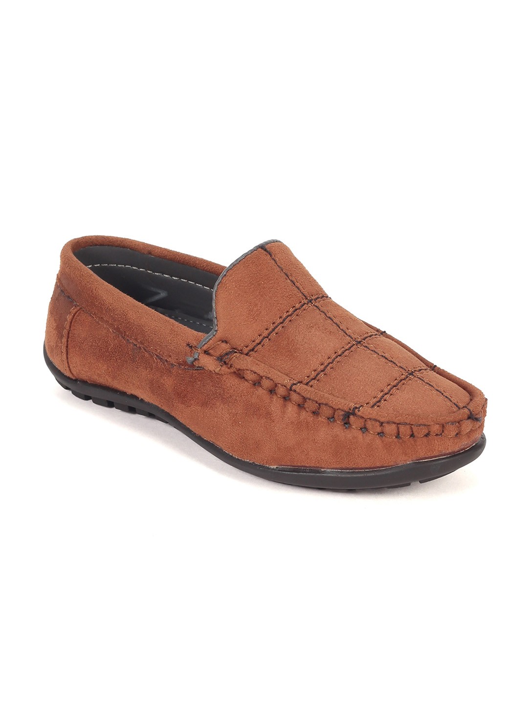 

Lil Lollipop Boys Self Design Tan Loafers