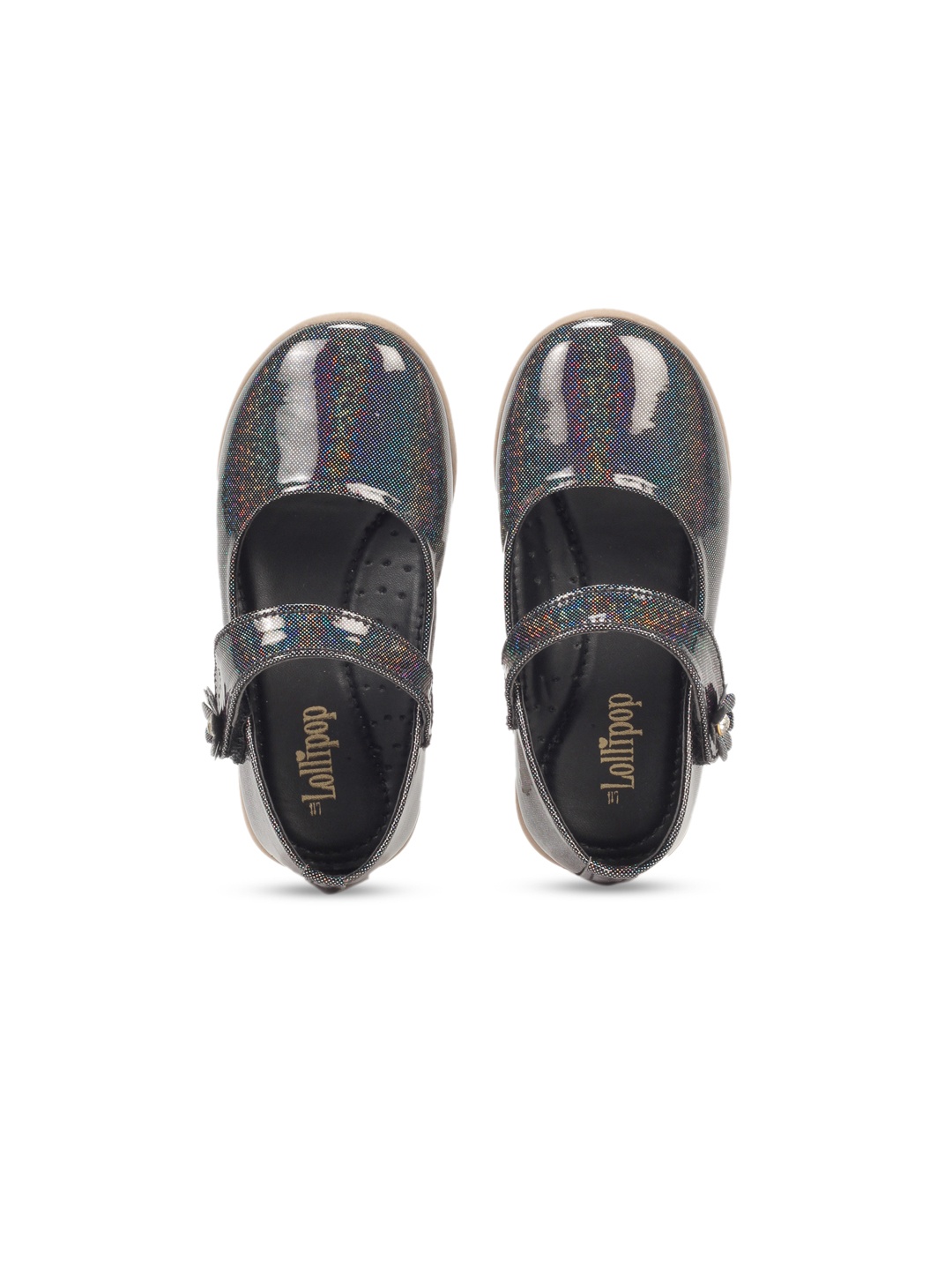 

Lil Lollipop Girls Black Embellished Ballerinas Flats