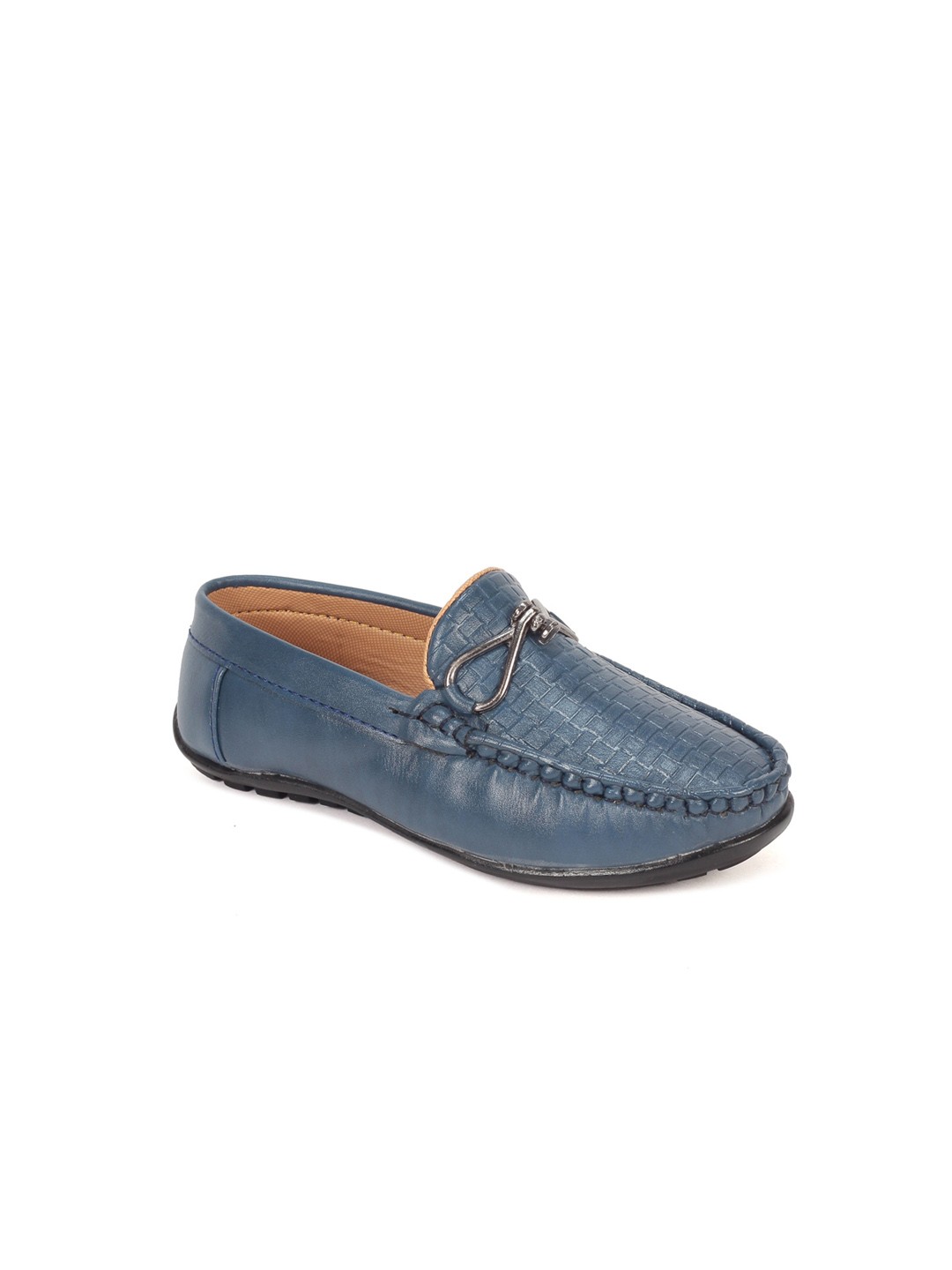 

Lil Lollipop Boys Blue Textured Slip On Loafers