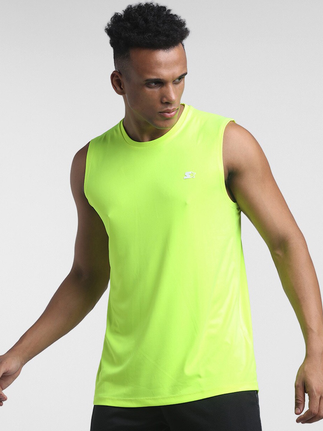 

STARTER Men Green Solid Innerwear Vests
