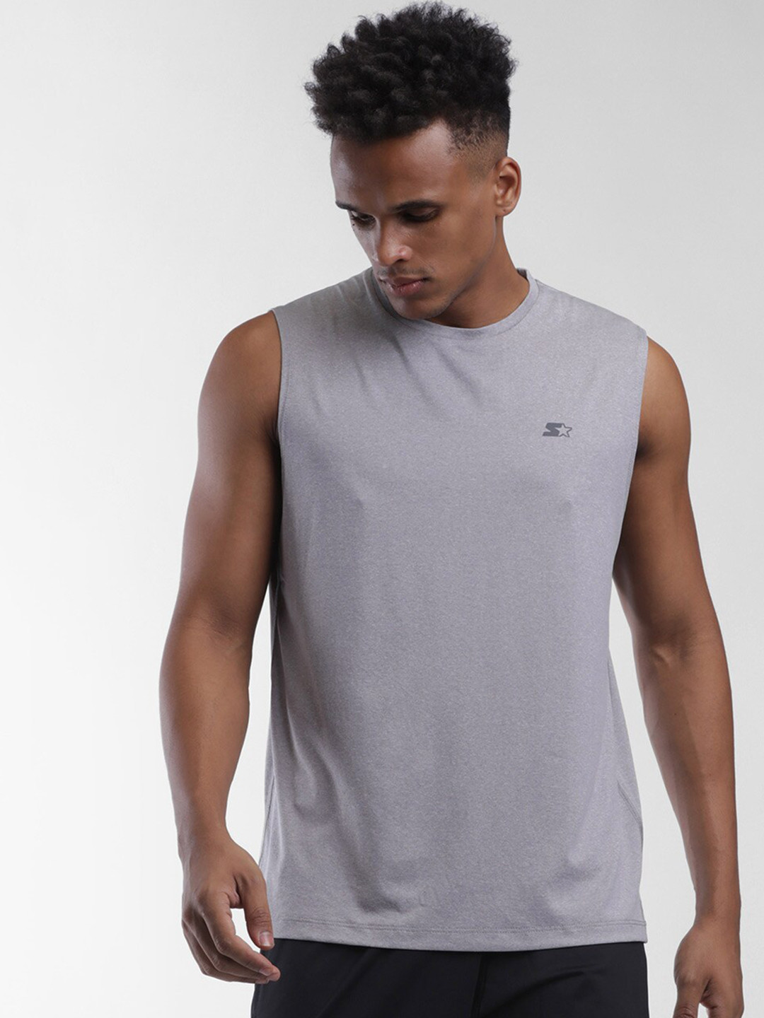 

STARTER Men Grey Solid Innerwear Vests