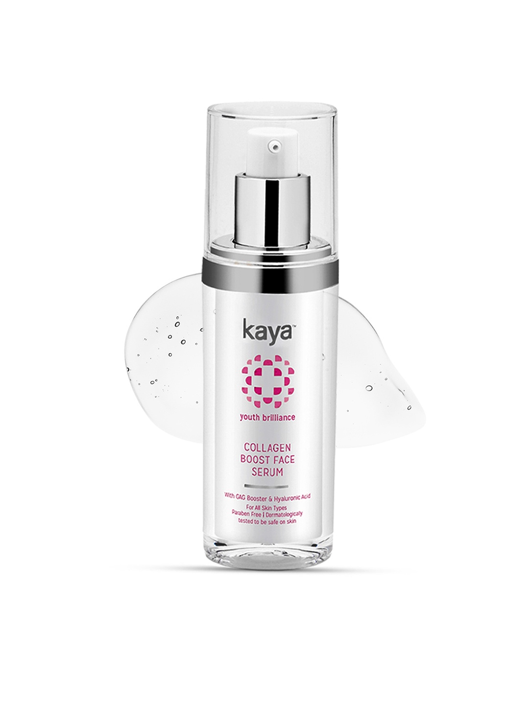 

Kaya Youth Brilliance Collagen Boost Face Serum with GAG Booster & Hyaluronic Acid - 30 ml, Pink