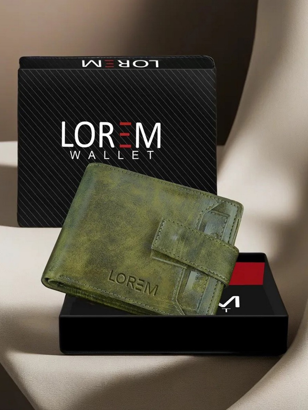 

LOREM Men Green Two Fold Wallet with SIM Card Holder